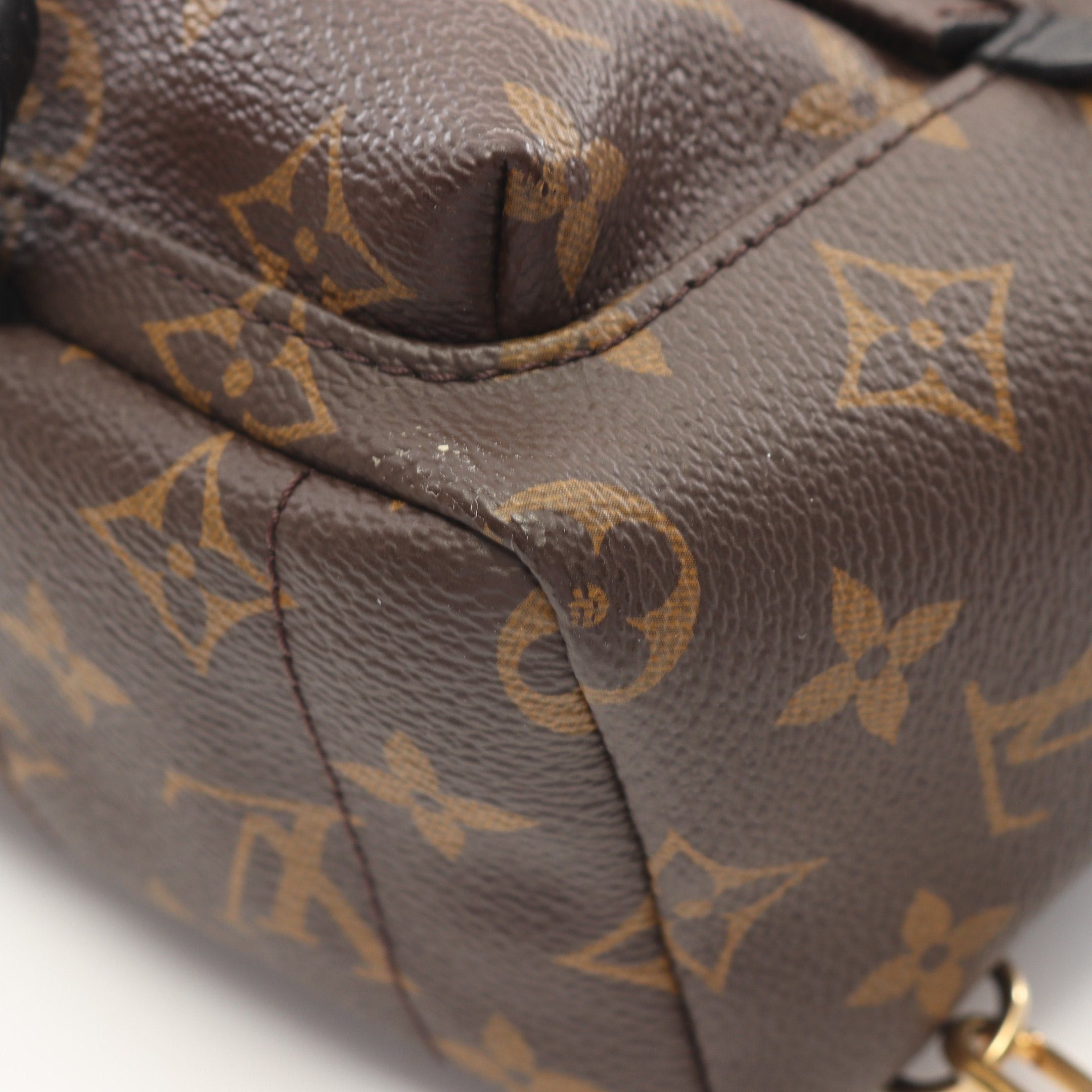 Louis Vuitton Louis Vuitton Palm Springs Mini Monogram Backpack Rucksack Leather Brown Black Size ONE SIZE - 6 Thumbnail
