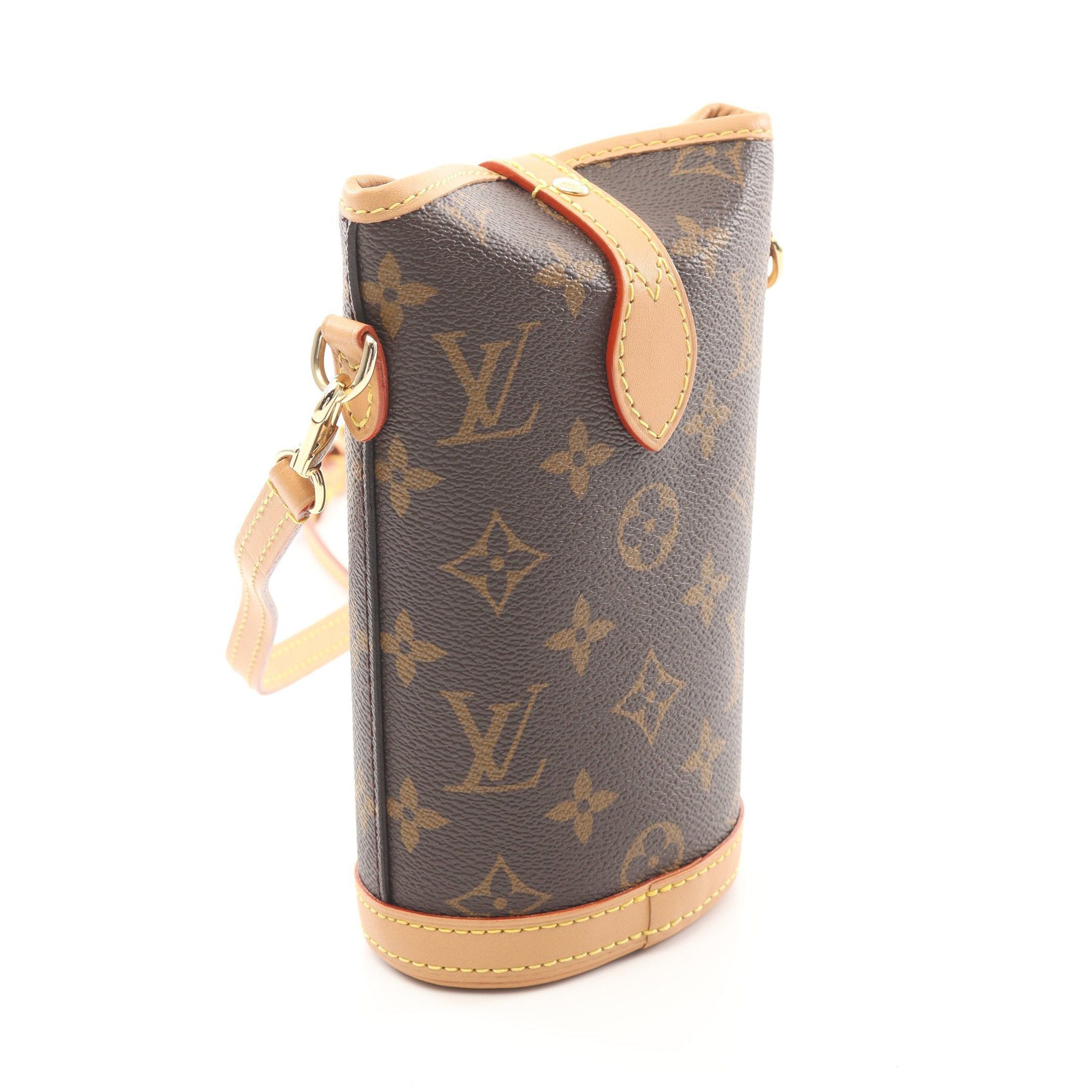 Louis Vuitton Louis Vuitton Fold Me Pouch Monogram Shoulder Bag Leather Brown Size ONE SIZE - 2 Thumbnail
