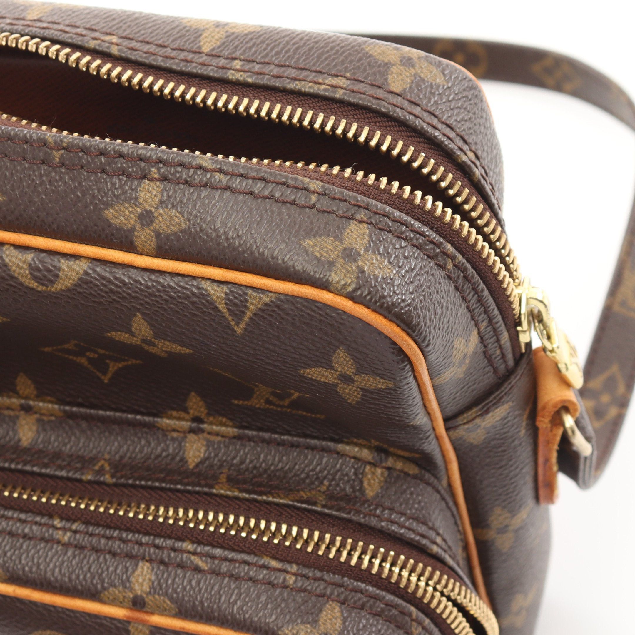 Louis Vuitton Louis Vuitton Amazon Monogram Shoulder Bag Leather Brown Size ONE SIZE - 6 Thumbnail