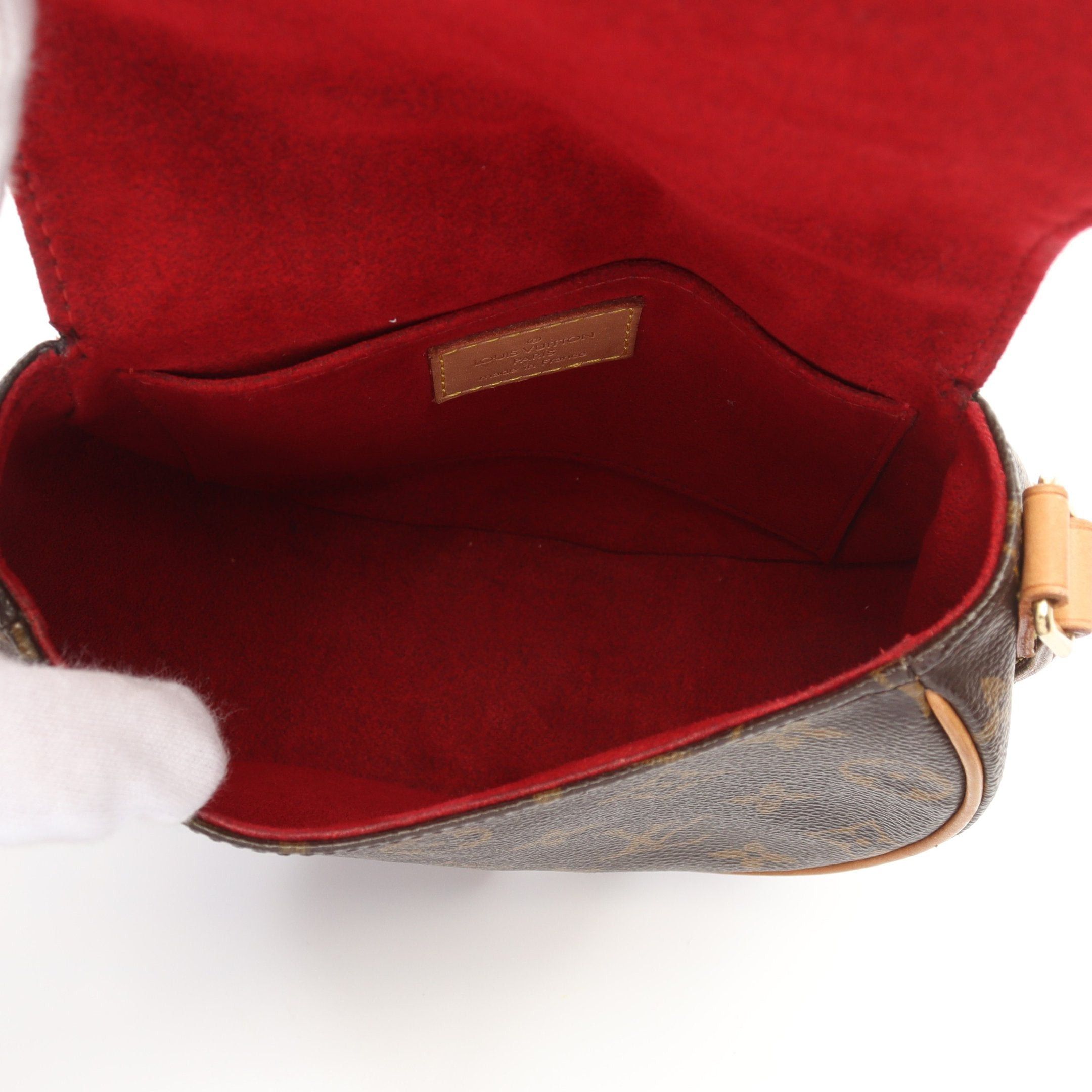 Louis Vuitton Louis Vuitton Tambourine Monogram Shoulder Bag Leather Brown Size ONE SIZE - 3 Thumbnail