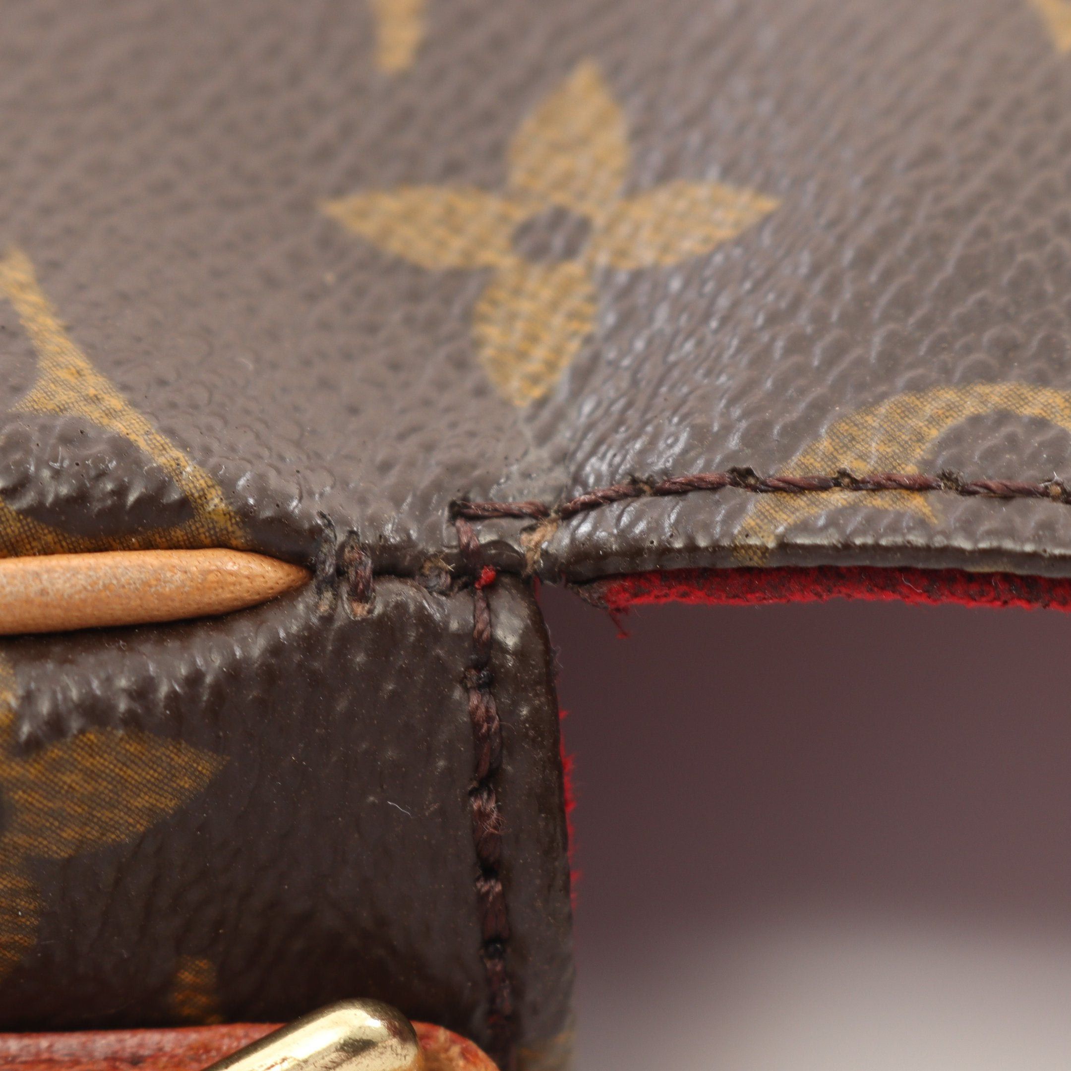 Louis Vuitton Louis Vuitton Tambourine Monogram Shoulder Bag Leather Brown Size ONE SIZE - 9 Thumbnail