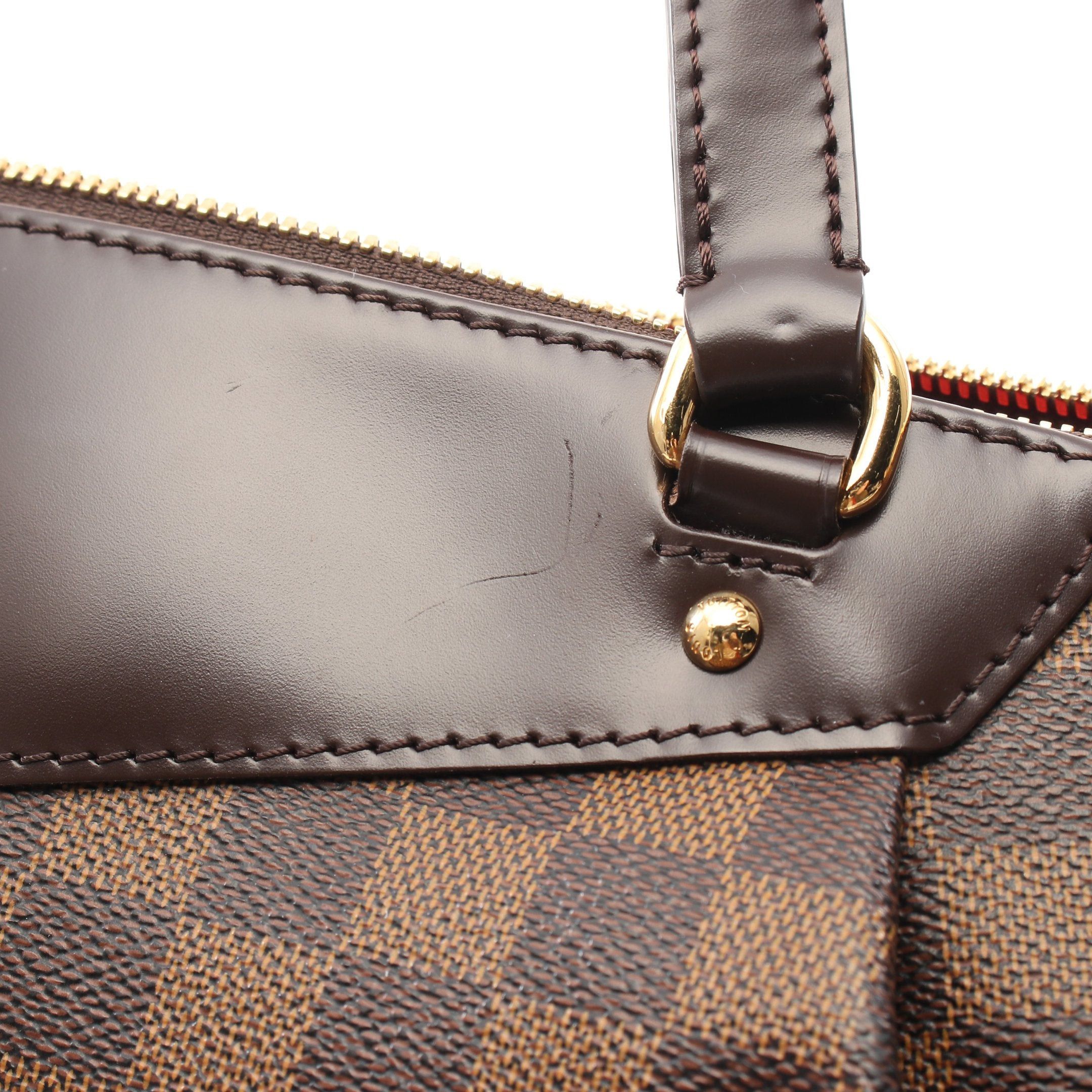 Louis Vuitton Louis Vuitton Westminster Pm Damier Ebene Handbag Tote Bag Leather Brown Size ONE SIZE - 7 Thumbnail