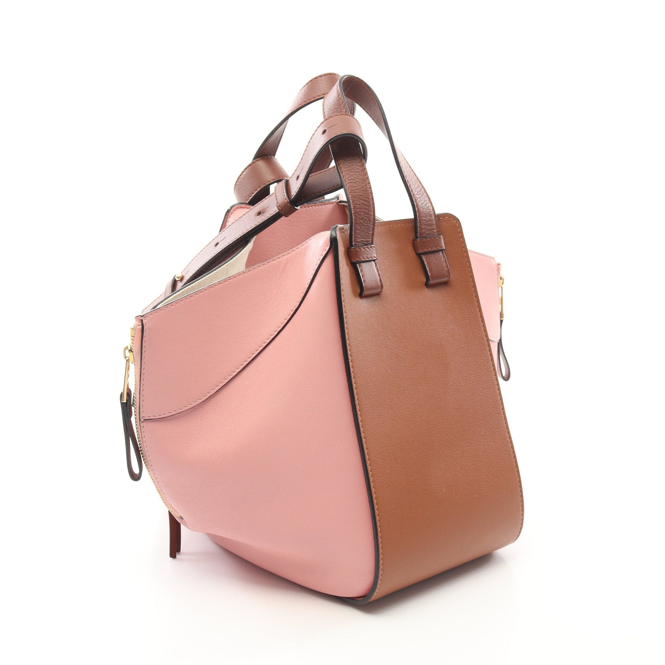 Loewe Loewe Hammock Small Handbag Leather Pink Brown Size ONE SIZE - 2 Thumbnail