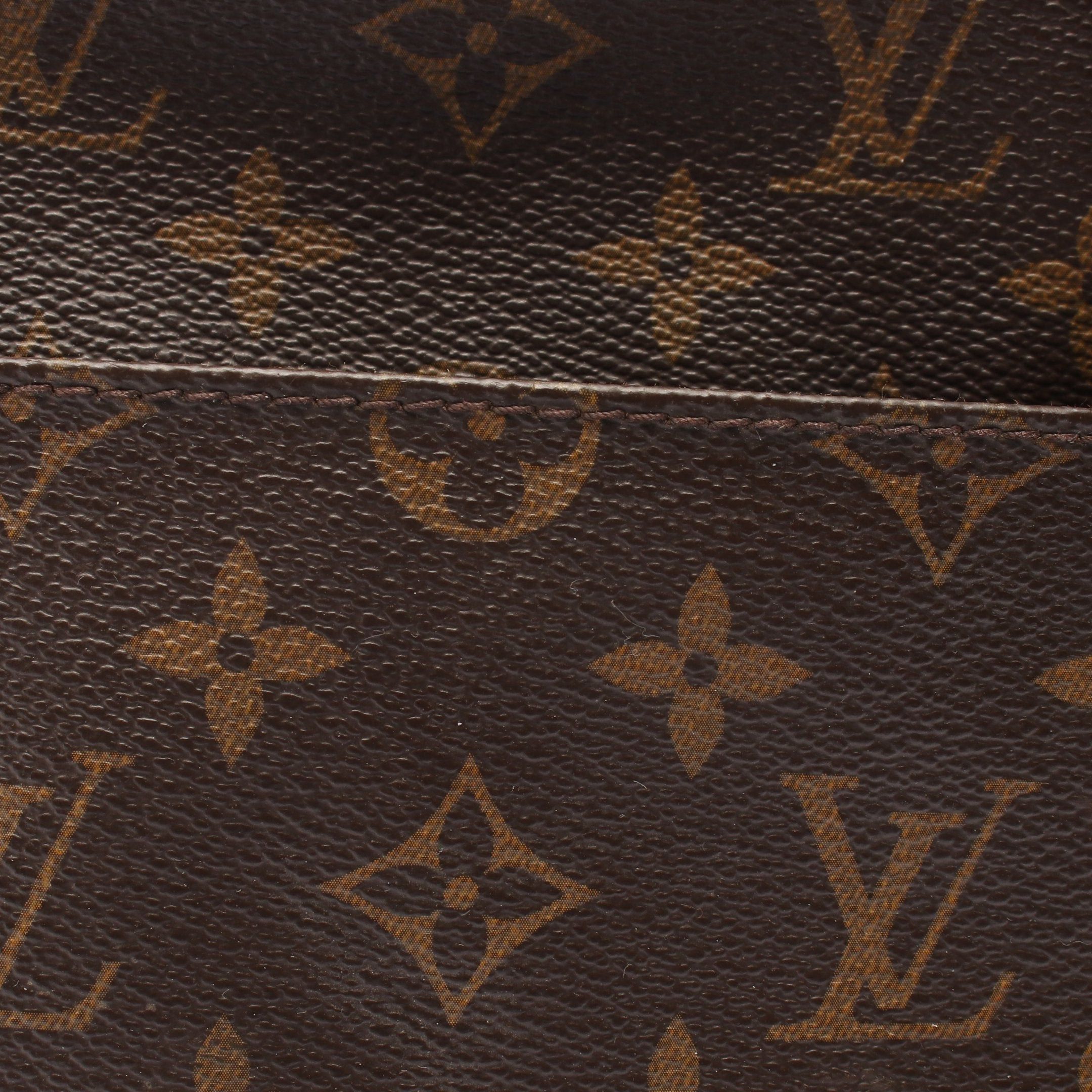 Louis Vuitton Louis Vuitton Trotteur Bobourg Monogram Shoulder Bag Leather Brown Size ONE SIZE - 13 Thumbnail