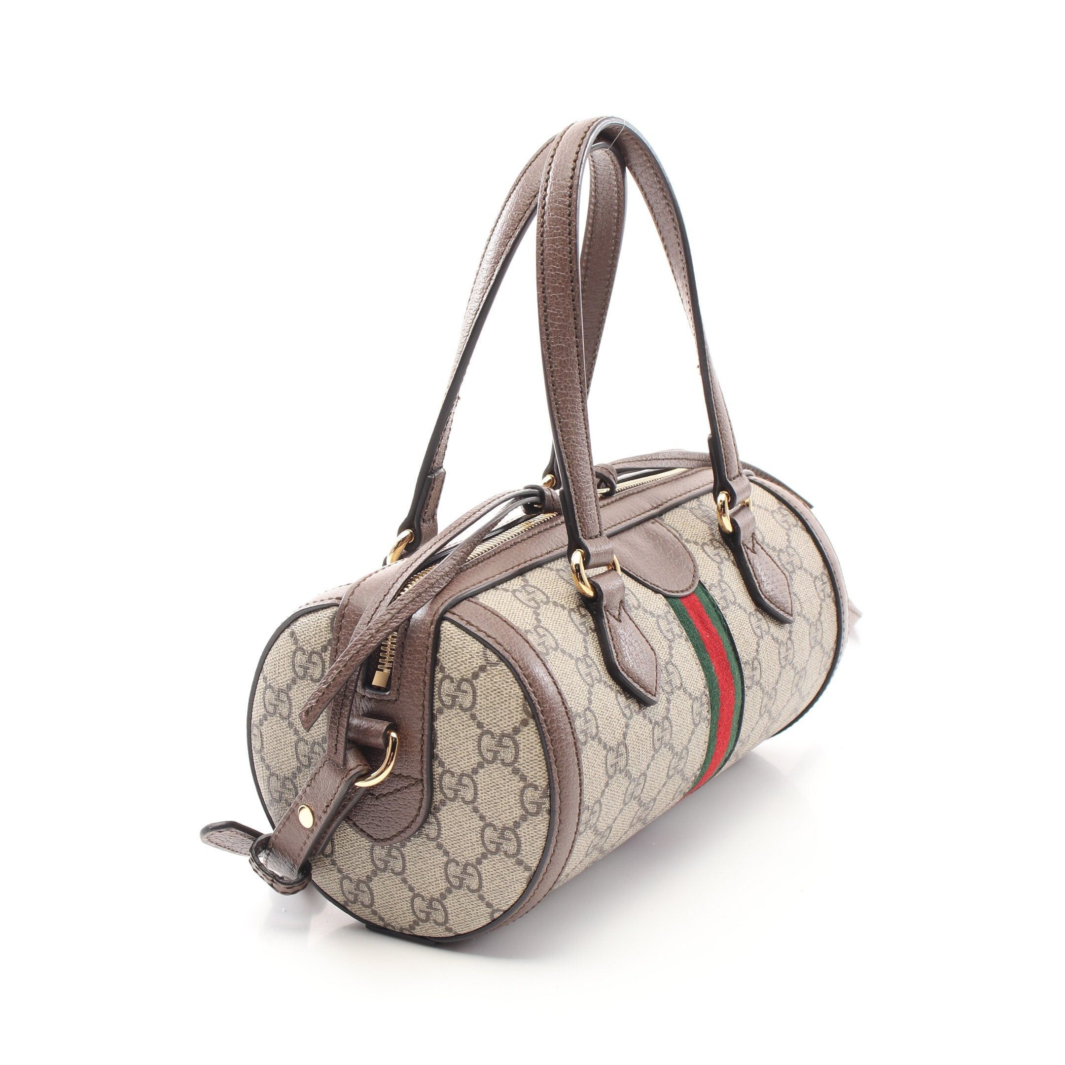 Gucci Gucci Ophidia Handbag Leather Gray Beige Brown Size ONE SIZE - 2 Thumbnail