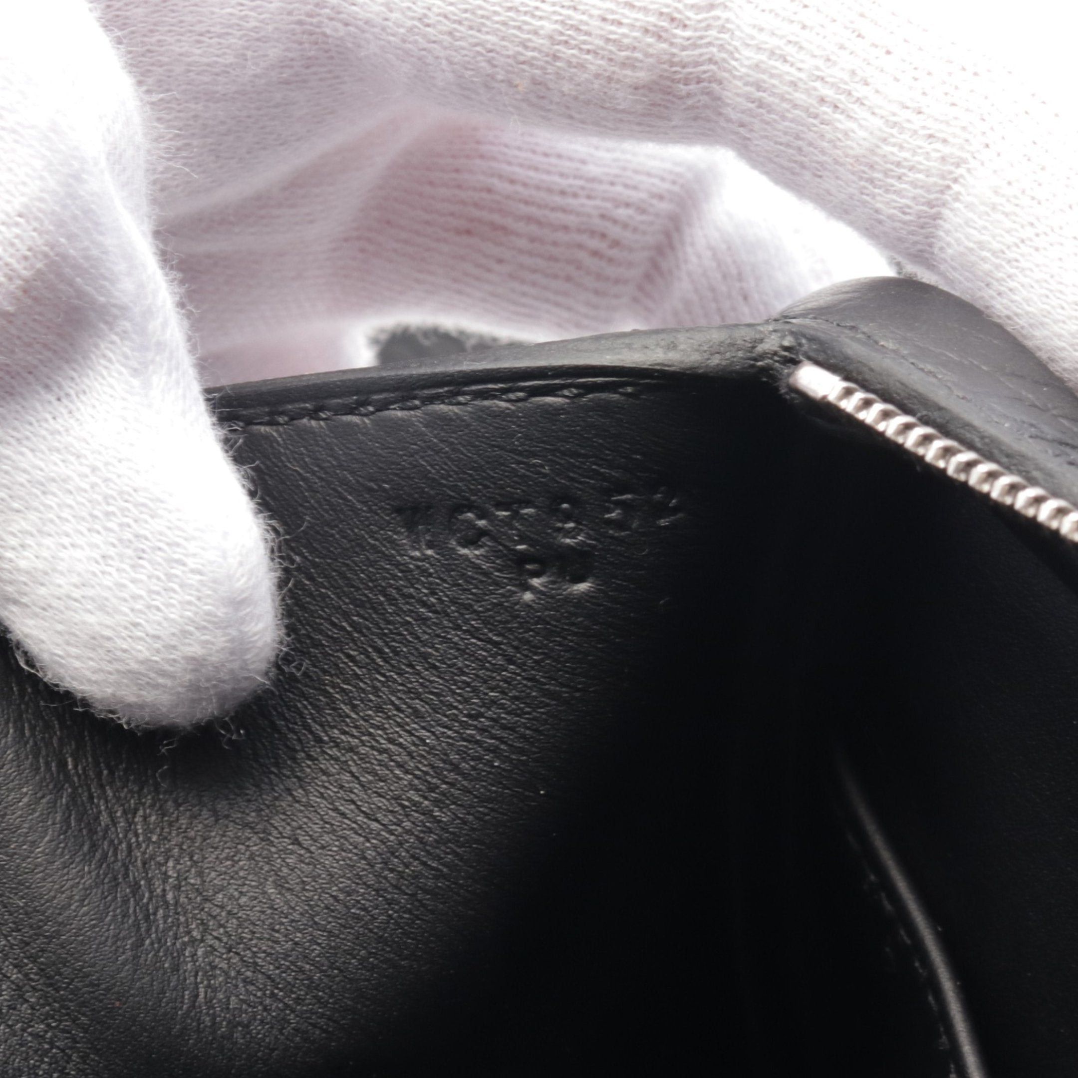 Hermes Hermes Lindy Mini Shoulder Bag Clemence Leather Black Silver Hardware Double Engraved Size ONE SIZE - 5 Thumbnail