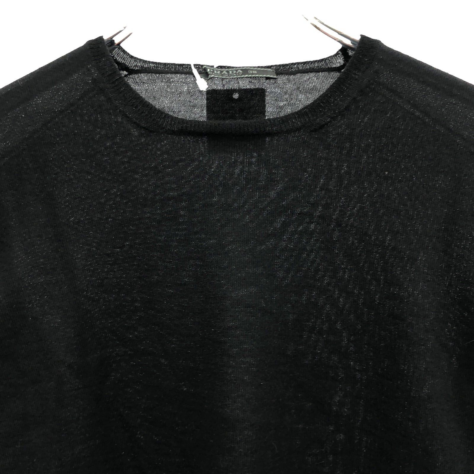 Prada Prada Knit Cashmere Black Size ONE SIZE - 3 Thumbnail