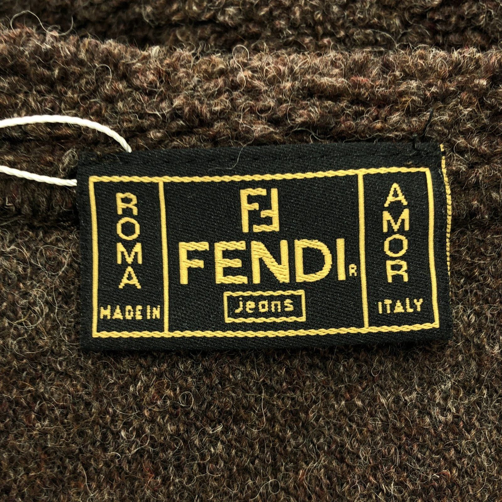 Fendi Fendi Knitwear/Sweaters Knit Wool Brown Size ONE SIZE - 5 Thumbnail