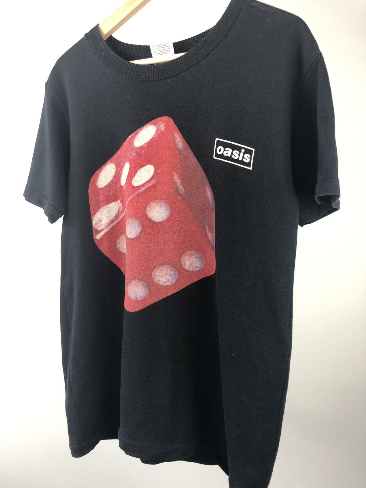 Band Tees × Vintage 1997 Oasis Box Logo Dice Tour Shirt