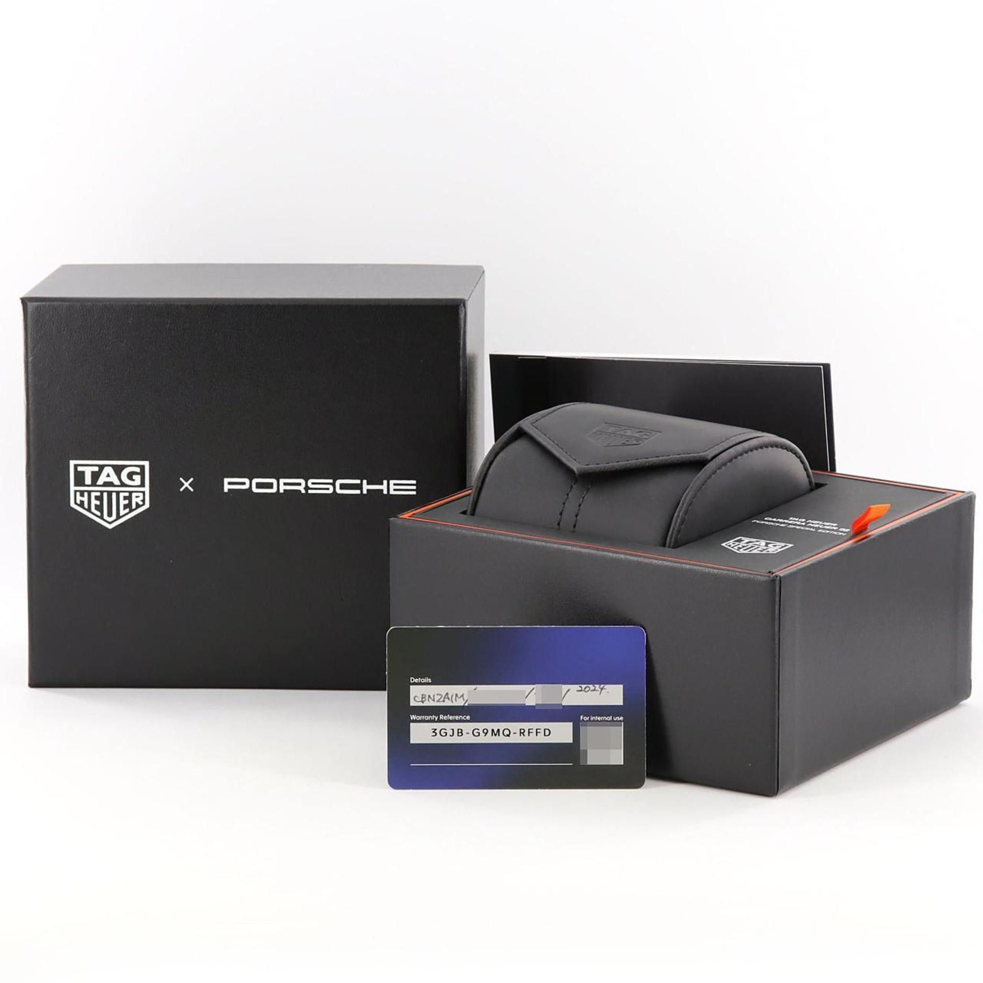 Tag Heuer TAG Heuer Carrera Chronograph Porsche Orange Racing DLC CBN2A1M.FC6526 SS Wristwatch Automatic Size ONE SIZE - 7 Thumbnail