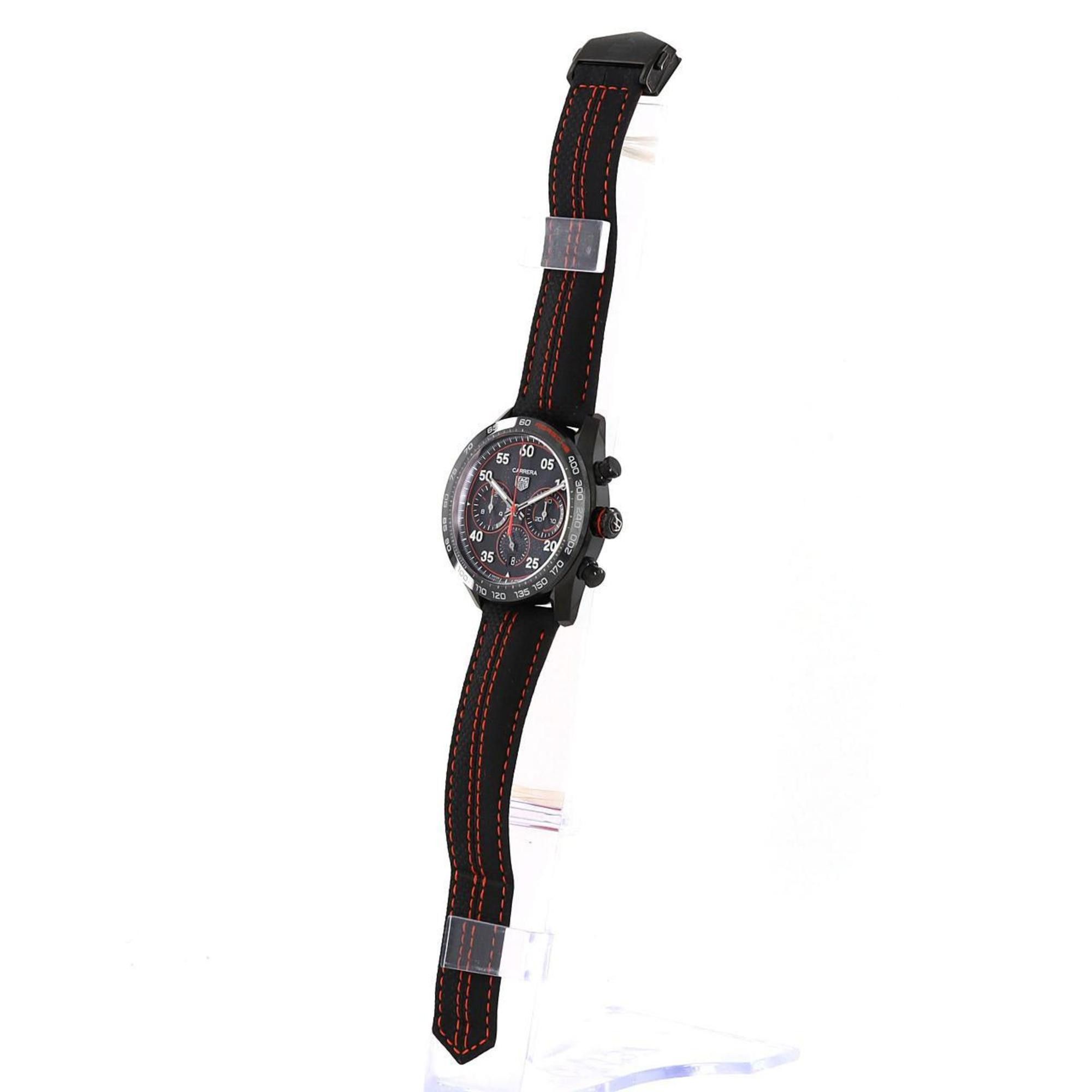 Tag Heuer TAG Heuer Carrera Chronograph Porsche Orange Racing DLC CBN2A1M.FC6526 SS Wristwatch Automatic Size ONE SIZE - 2 Thumbnail