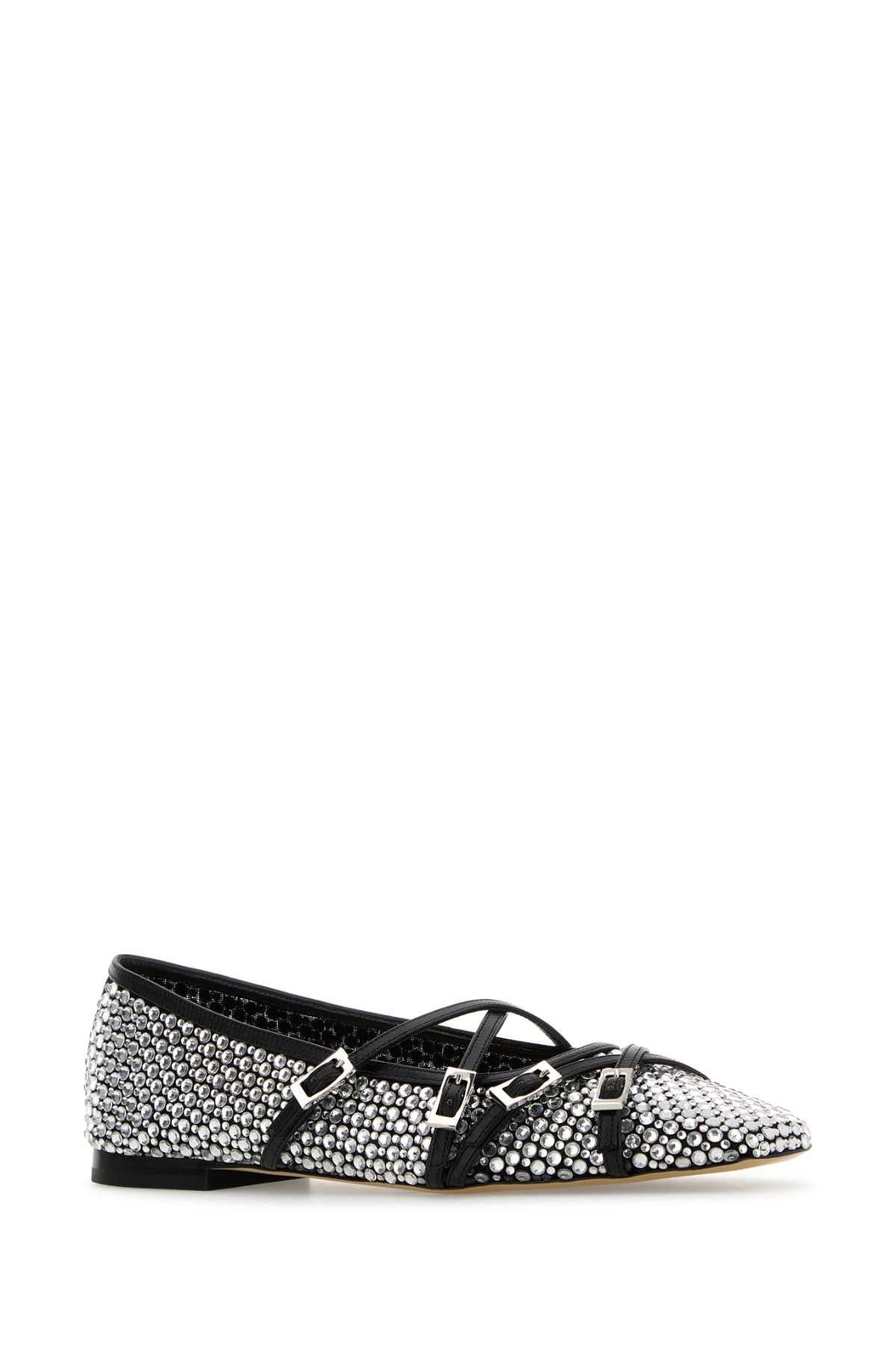 MACH & MACH Embellished Fabric Ballerinas Size US 6.5 / IT 36.5 - 2 Thumbnail