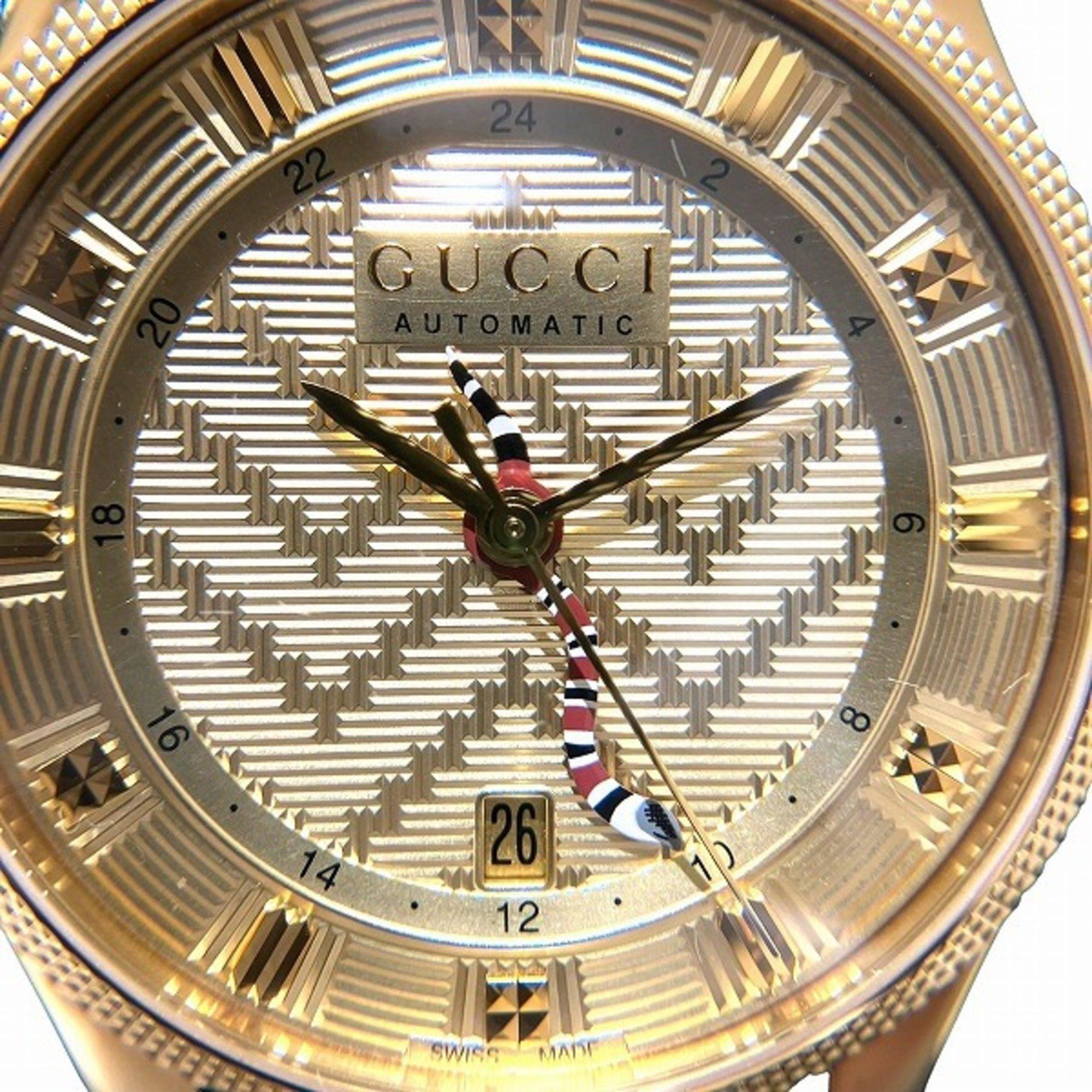 Gucci GUCCI Elyx YA126342 Automatic GMT Snake Watch Men's Size ONE SIZE - 4 Thumbnail