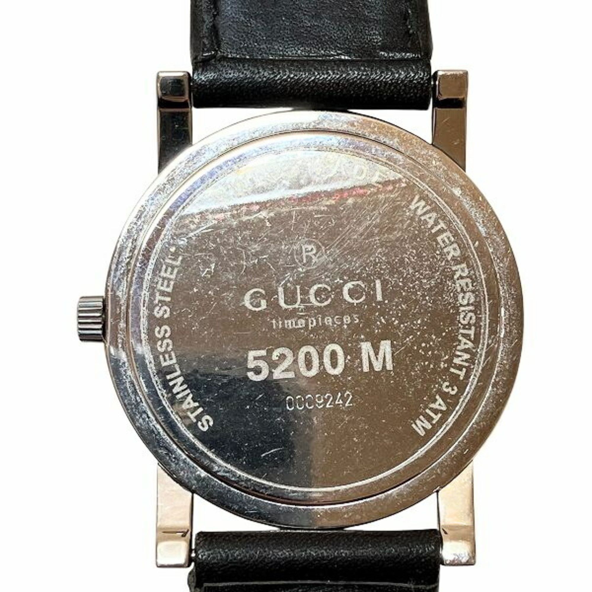 Gucci GUCCI Sherry Line 5200M Quartz Watch Men's Size ONE SIZE - 5 Thumbnail