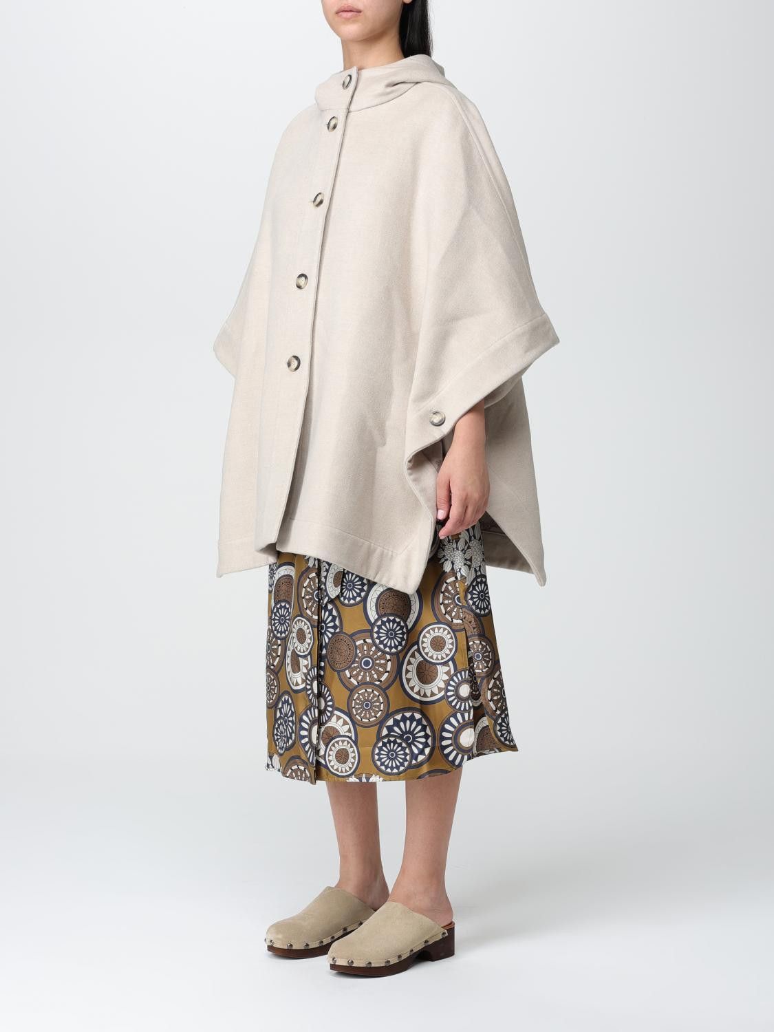 Max Mara Max Mara Cape Woman Brown Size ONE SIZE - 3 Thumbnail