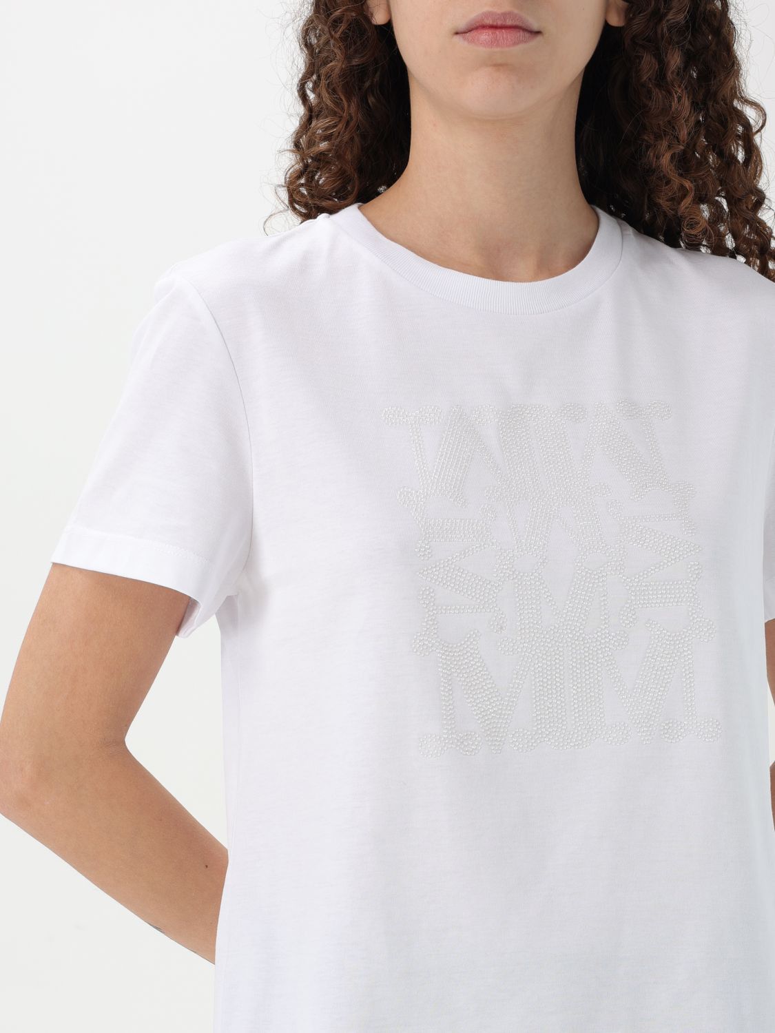 Max Mara Max Mara T-Shirt Woman White 1 Size XS / US 0-2 / IT 36-38 - 4 Thumbnail