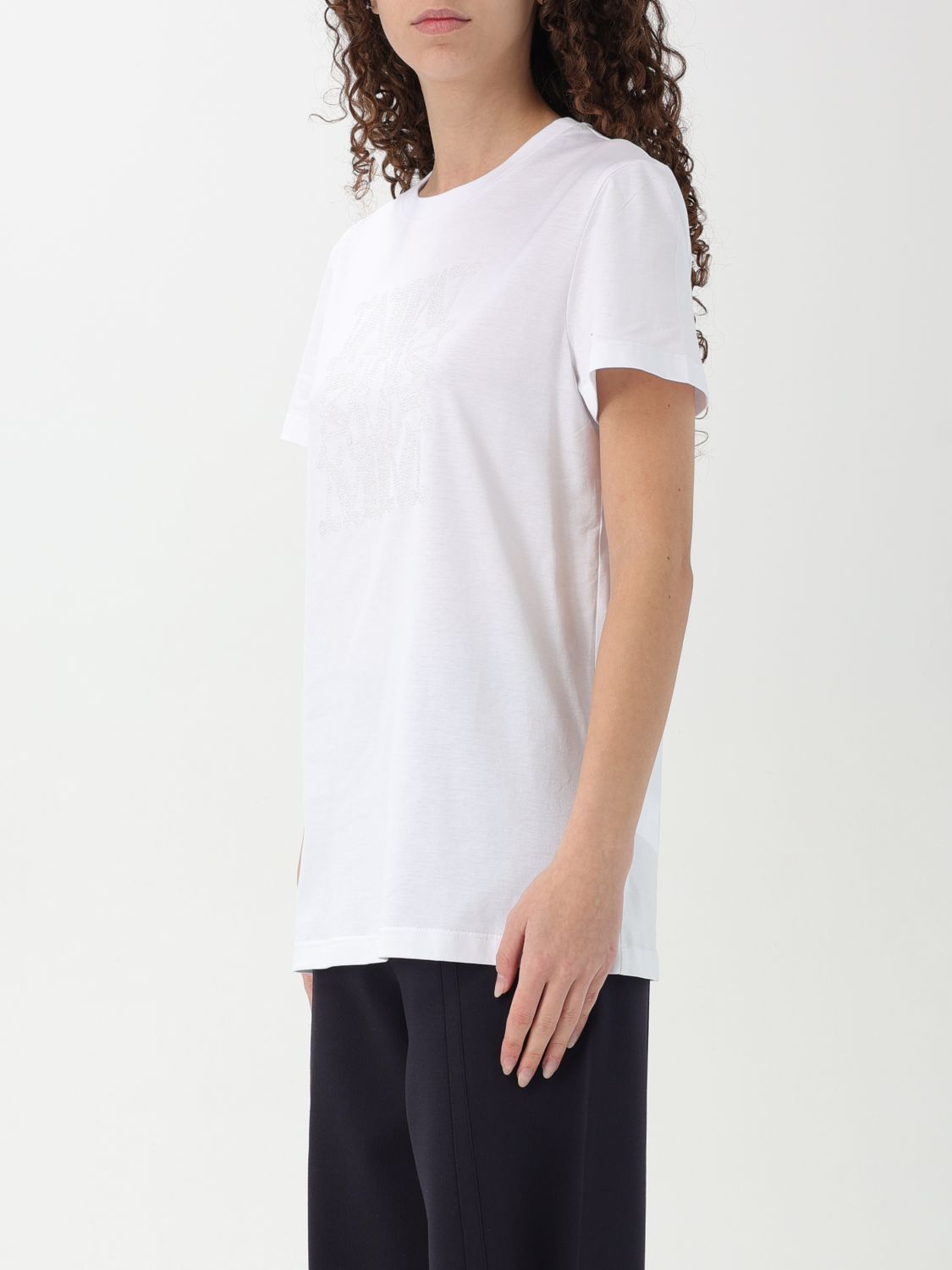 Max Mara Max Mara T-Shirt Woman White 1 Size XS / US 0-2 / IT 36-38 - 3 Thumbnail