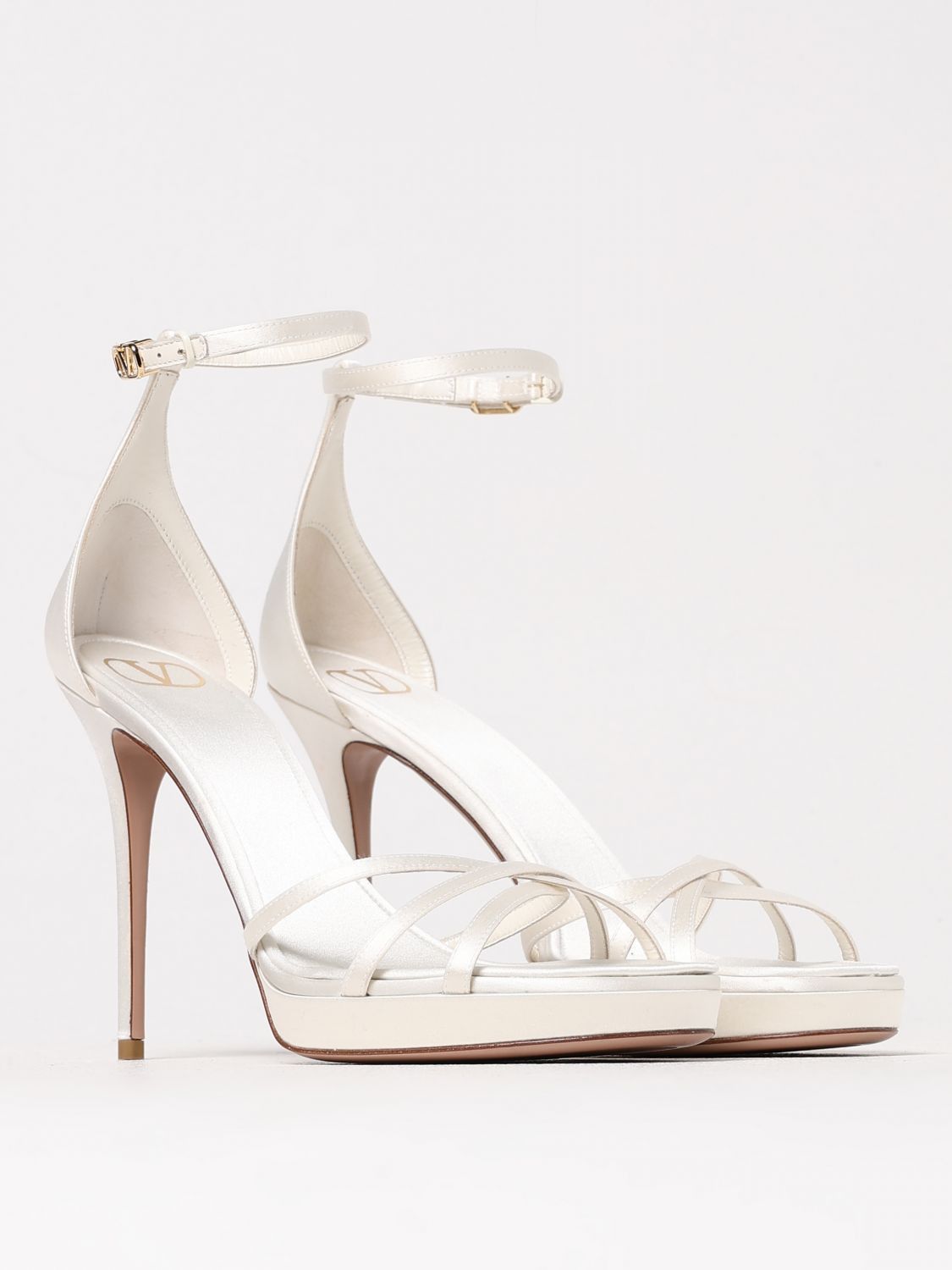 Valentino Valentino Garavani Heeled Sandal Woman Ivory Size US 10 / IT 40 - 2 Thumbnail