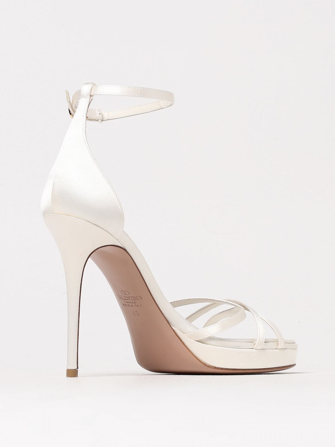 Valentino Valentino Garavani Heeled Sandal Woman Ivory Size US 10 / IT 40 - 3 Thumbnail