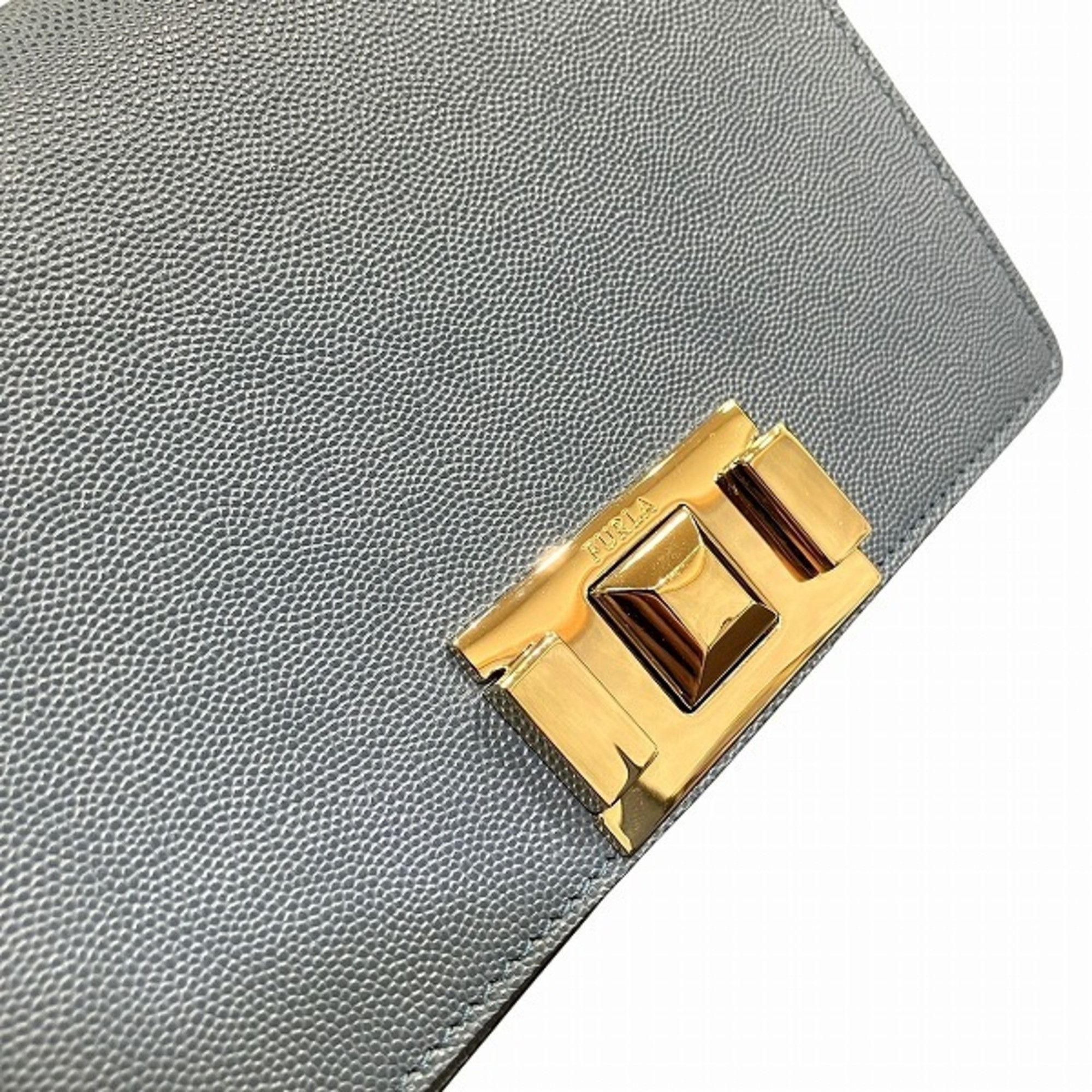 Furla FURLA Leather Blue Bag Shoulder Women's Accessories Size ONE SIZE - 8 Thumbnail