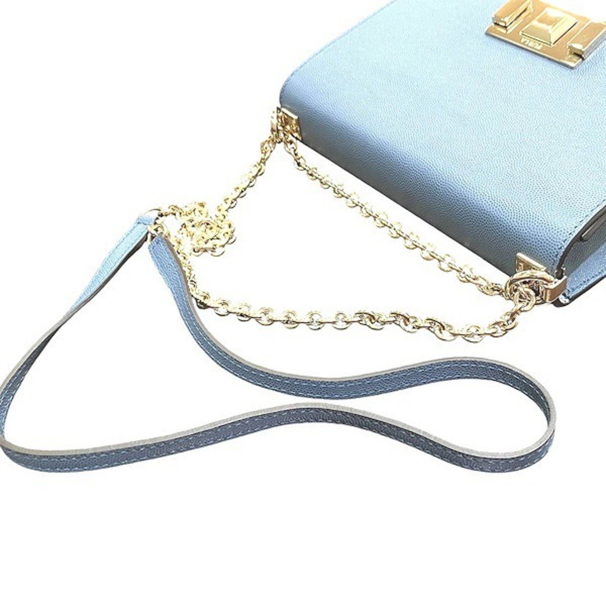 Furla FURLA Leather Blue Bag Shoulder Women's Accessories Size ONE SIZE - 9 Thumbnail
