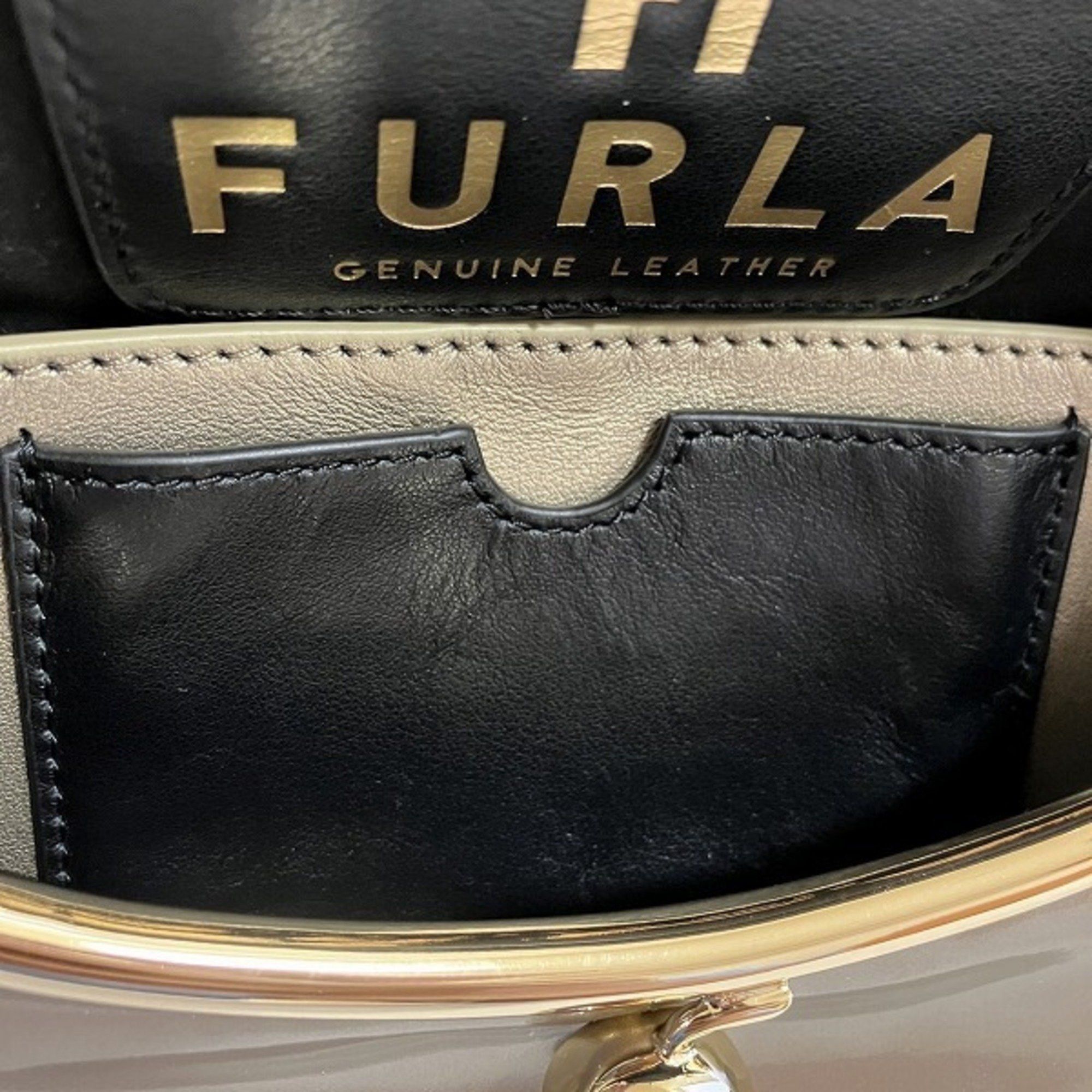 Furla FURLA Leather Gold x Beige Shoulder Bag for Women Size ONE SIZE - 9 Thumbnail