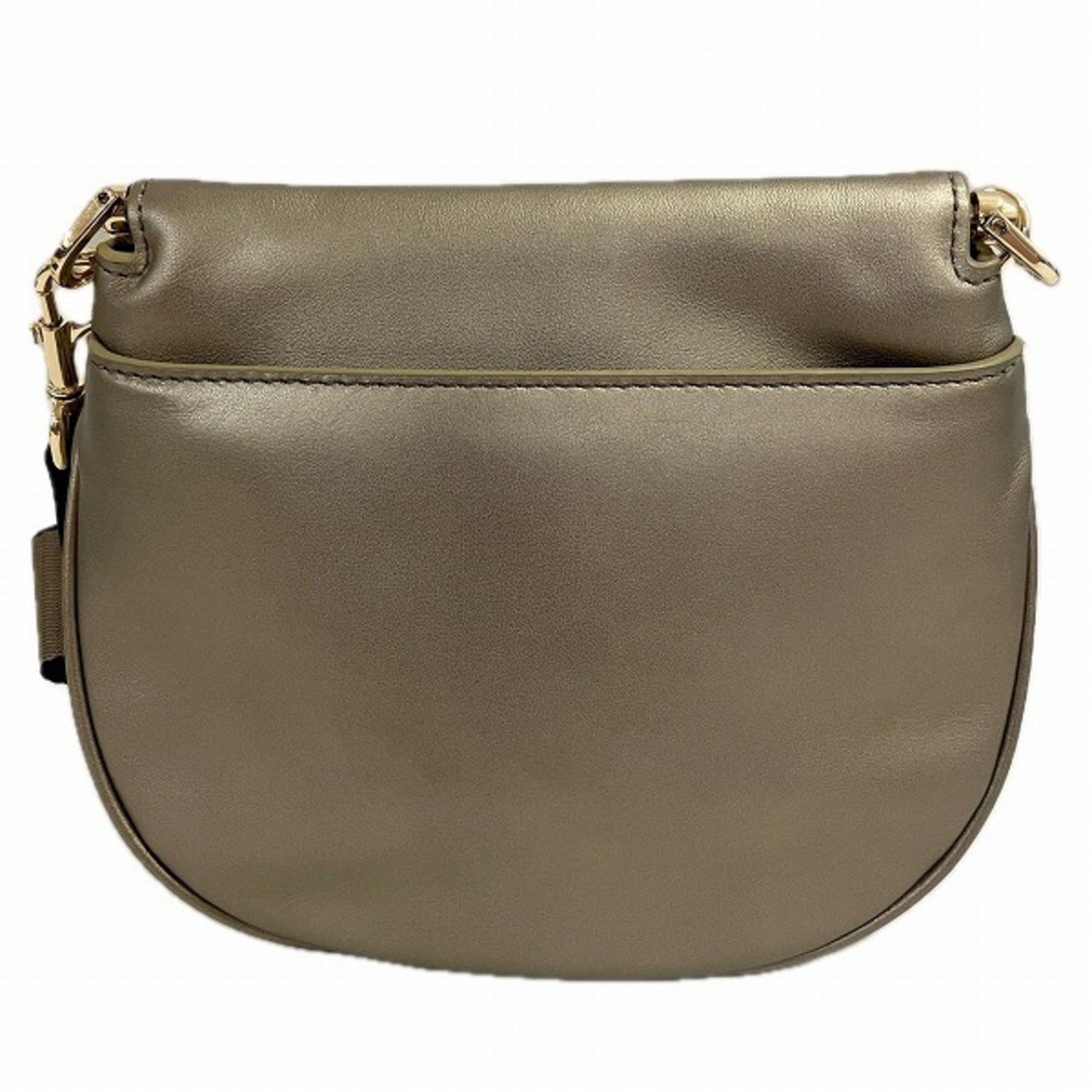 Furla FURLA Leather Gold x Beige Shoulder Bag for Women Size ONE SIZE - 2 Thumbnail