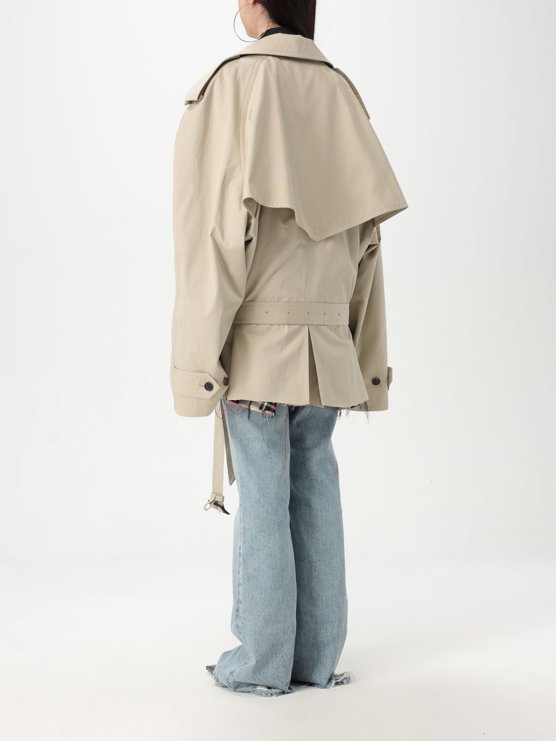 Balenciaga Balenciaga Jacket Woman Beige Size L / US 10 / IT 46 - 3 Thumbnail