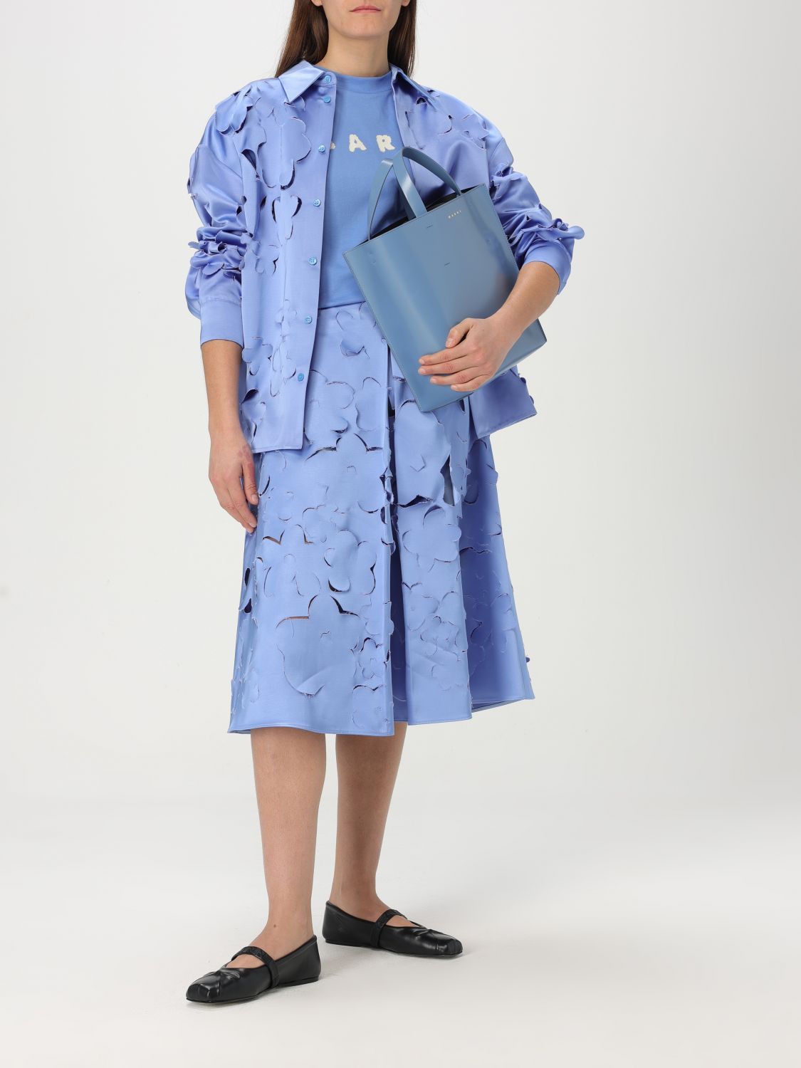 Marni Marni Shirt Woman Blue Size L / US 10 / IT 46 - 2 Thumbnail