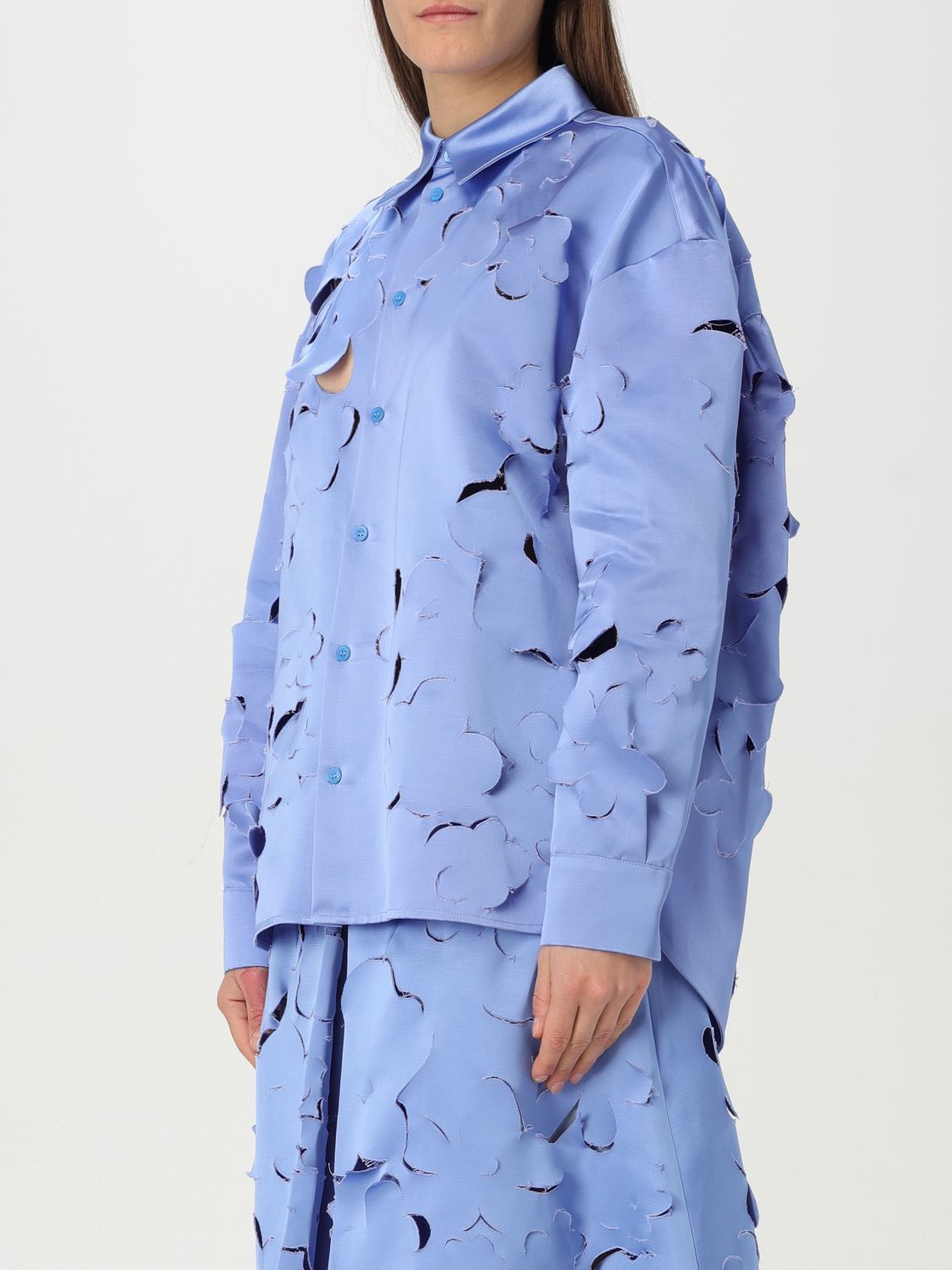 Marni Marni Shirt Woman Blue Size L / US 10 / IT 46 - 4 Thumbnail
