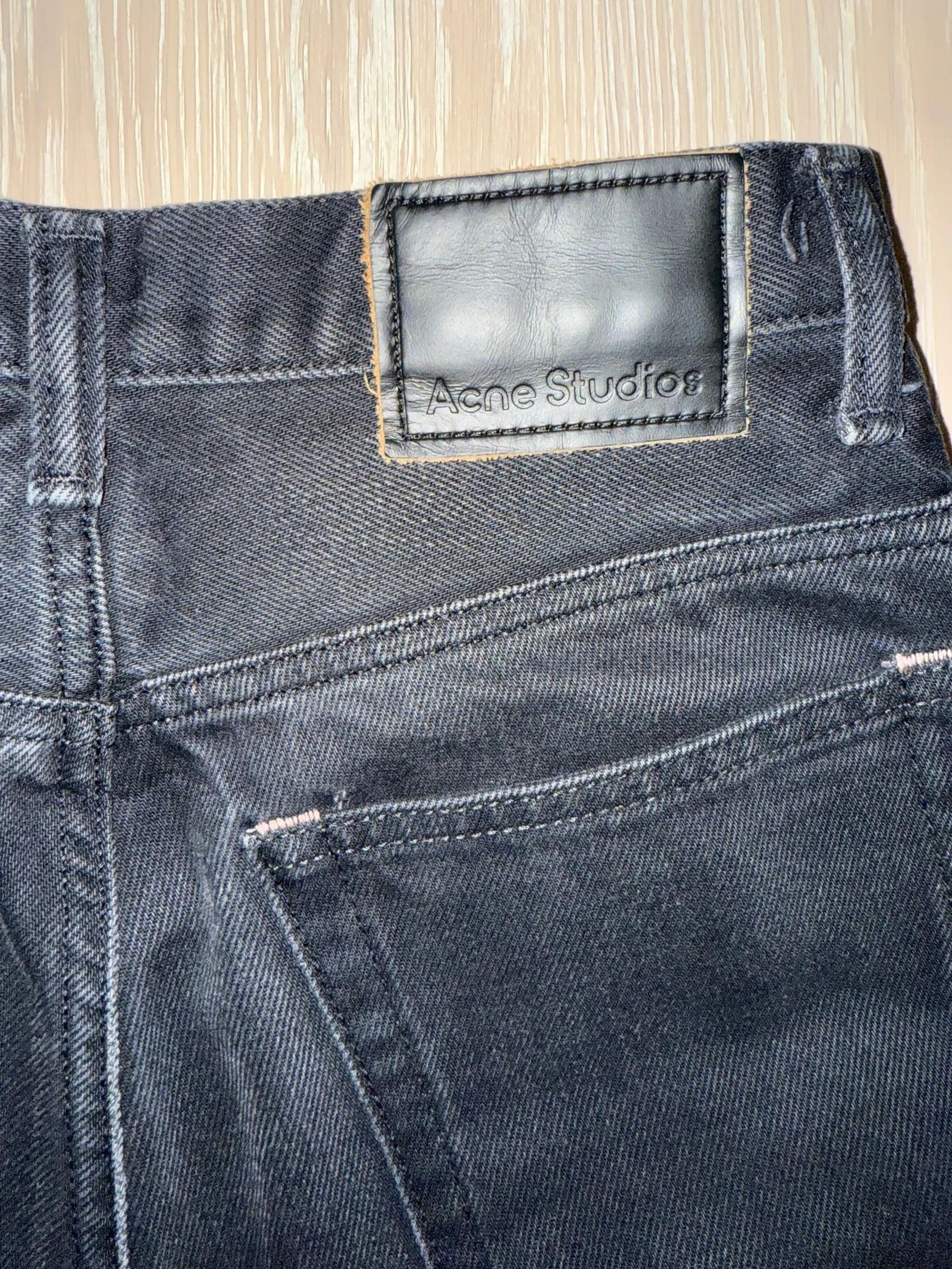 Acne Studios Acne Studios Acne Studios 1995 Washed out black Rigid Jeans Size 27" / US 4 / IT 40 - 2 Thumbnail