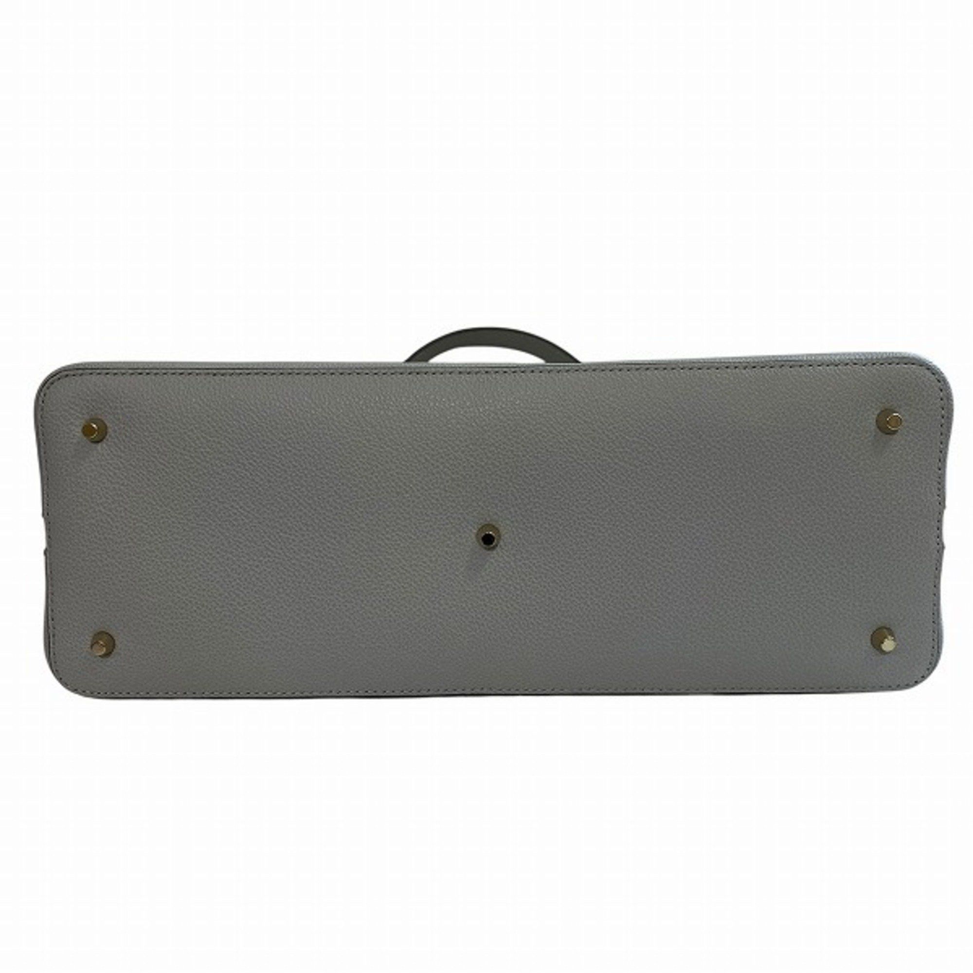 Furla FURLA Light Grey Leather Bag Handbag Shoulder Women's Size ONE SIZE - 3 Thumbnail