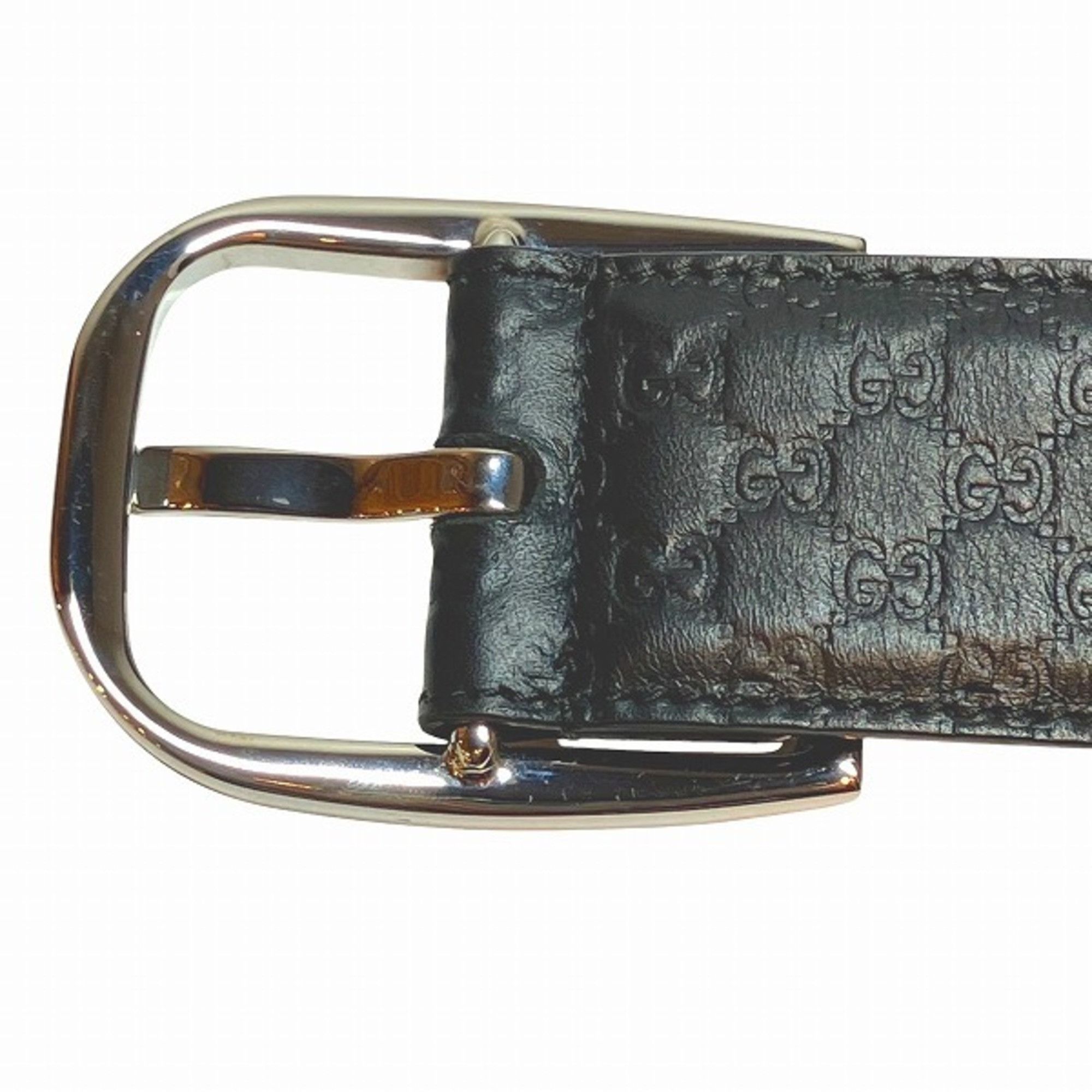 Gucci GUCCI Guccissima 449716 Leather Belt Men's Accessories Size ONE SIZE - 4 Thumbnail