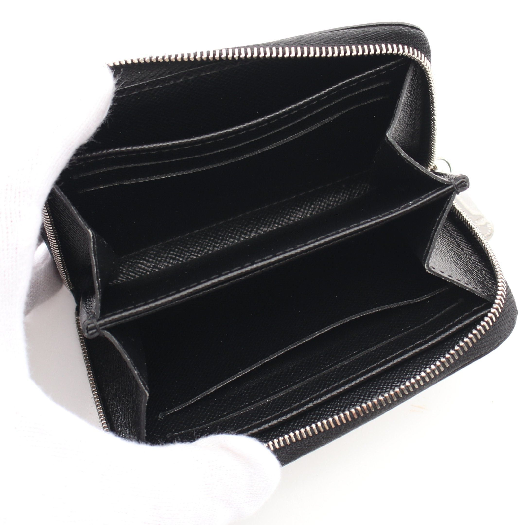 Louis Vuitton Louis Vuitton Zippy Coin Purse Epi Noir Card Case Leather Black Size ONE SIZE - 3 Thumbnail