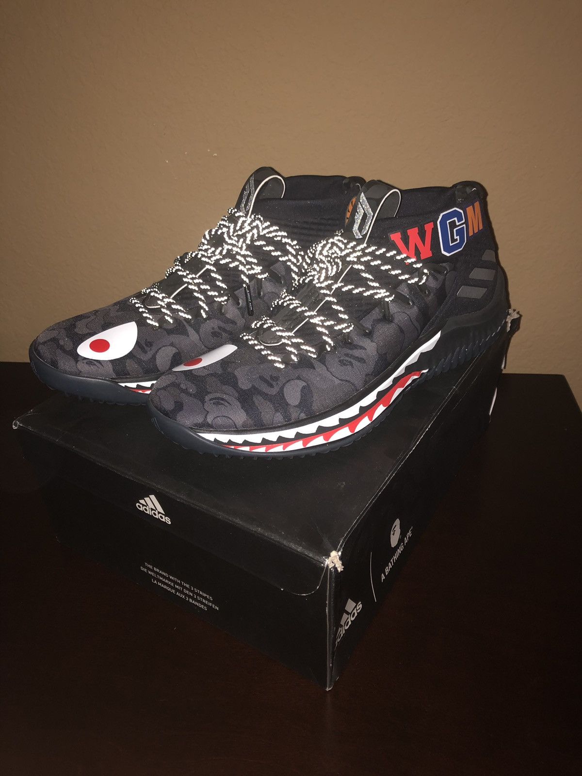 Bape Dame 4 Bape Black Camo Basketball Shoes Grailed