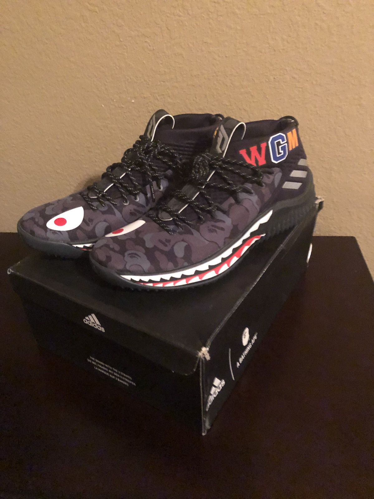 Bape Dame 4 Bape Black Camo Basketball Shoes Grailed