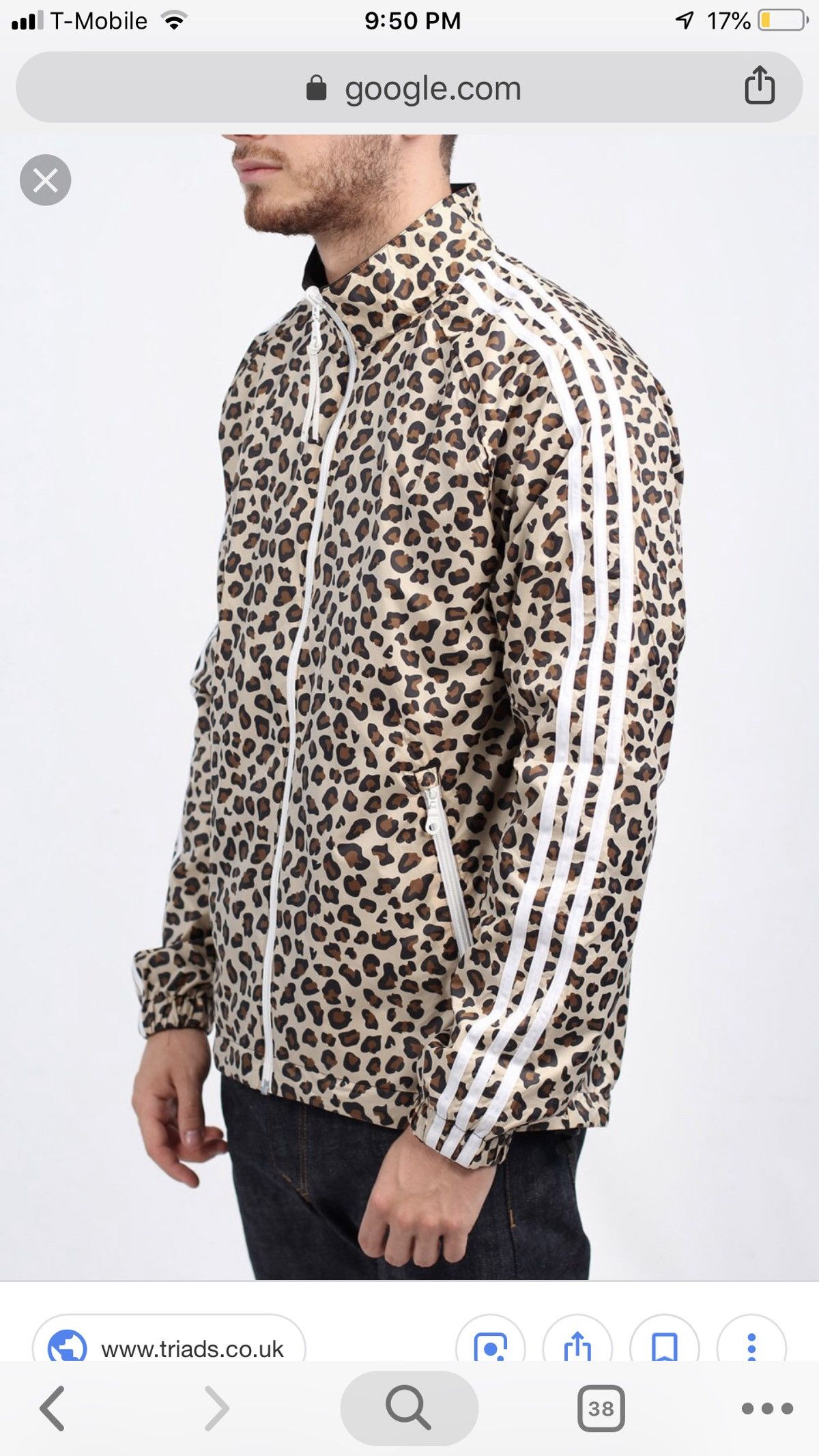Adidas Leopard Print Reversible Track Jacket Size US XL / EU 56 / 4 - 1 Preview