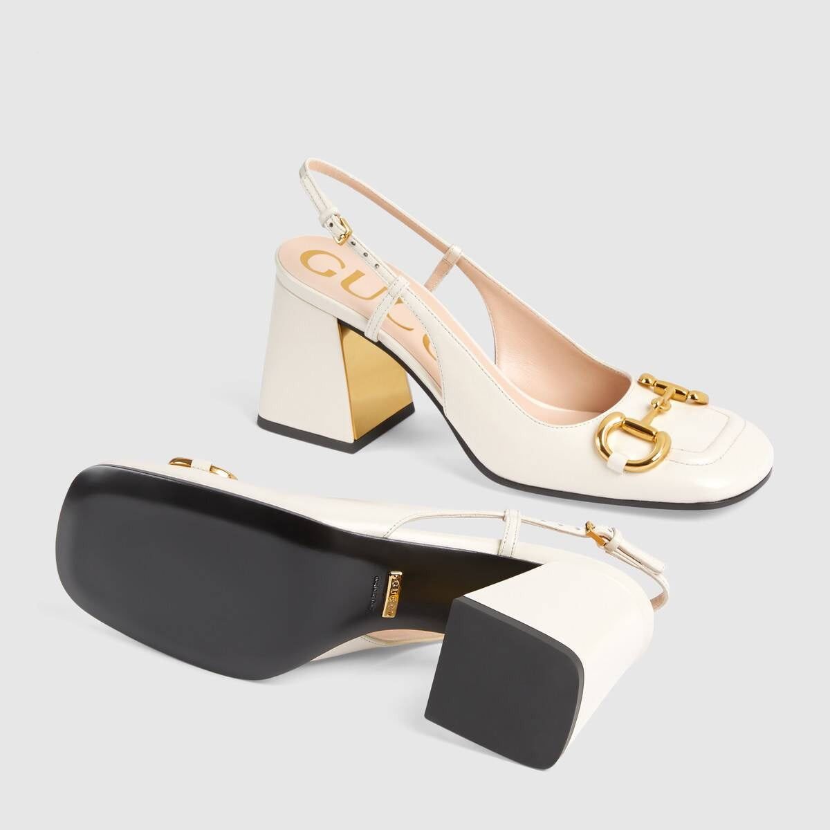 Gucci Gucci Horsebit Leather Slingback Pumps SIZE 36 Size ONE SIZE - 3 Thumbnail