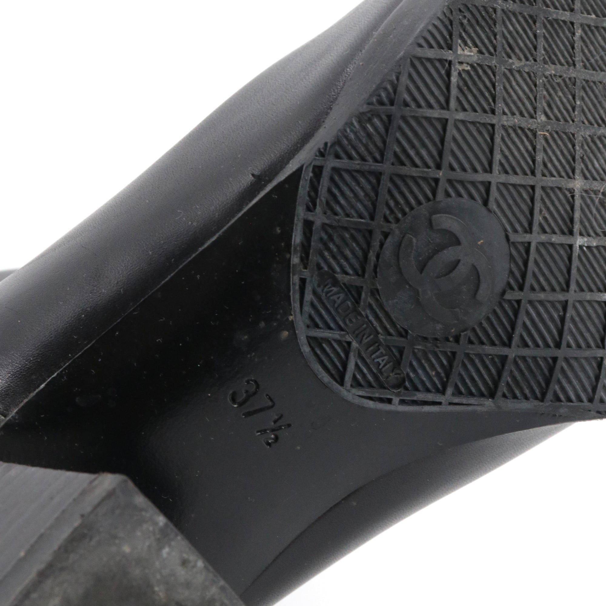 Chanel CHANEL - Chanel black leather boots (T37.5) Size US 6.5 / IT 36.5 - 6 Thumbnail
