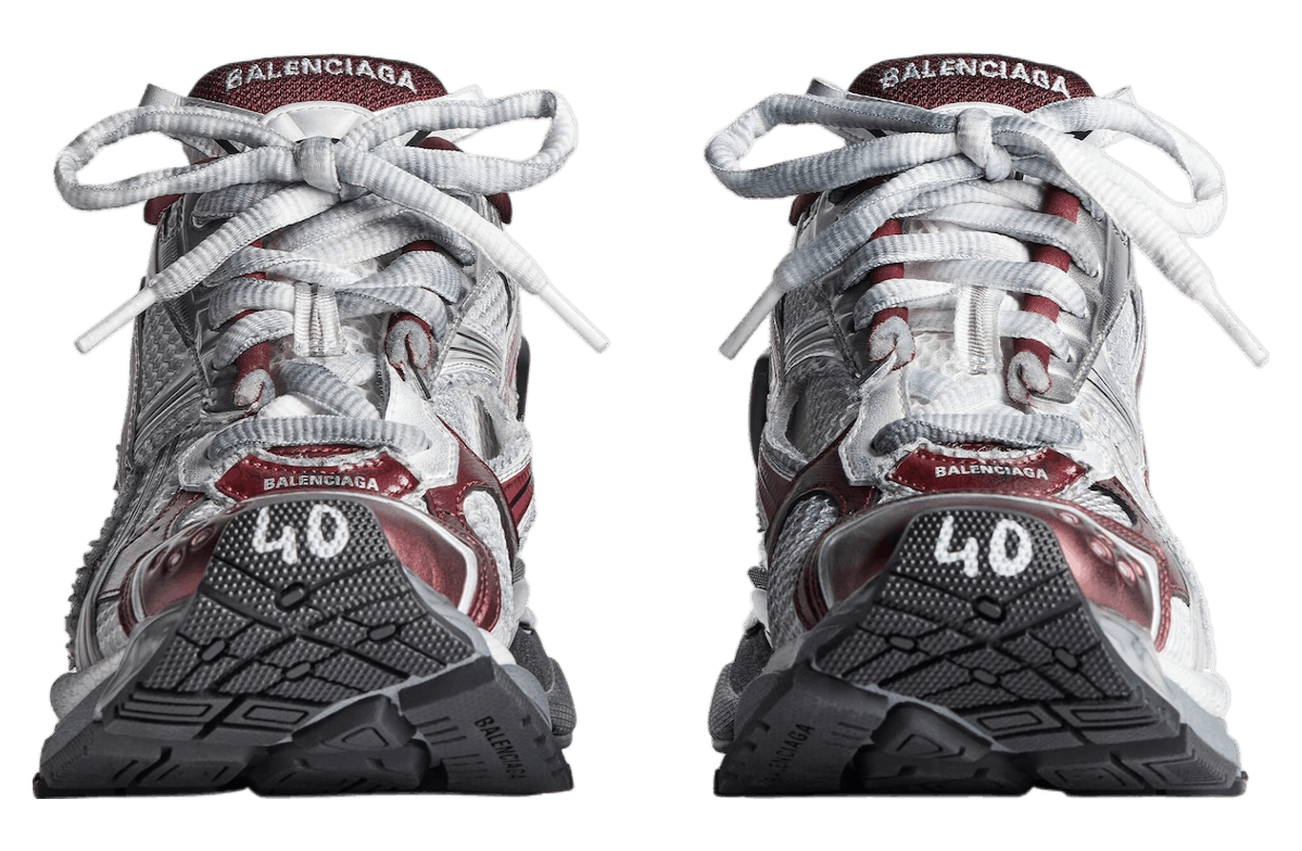Balenciaga White Mesh Runner Grey/Red Size US 13 / EU 46 - 3 Thumbnail