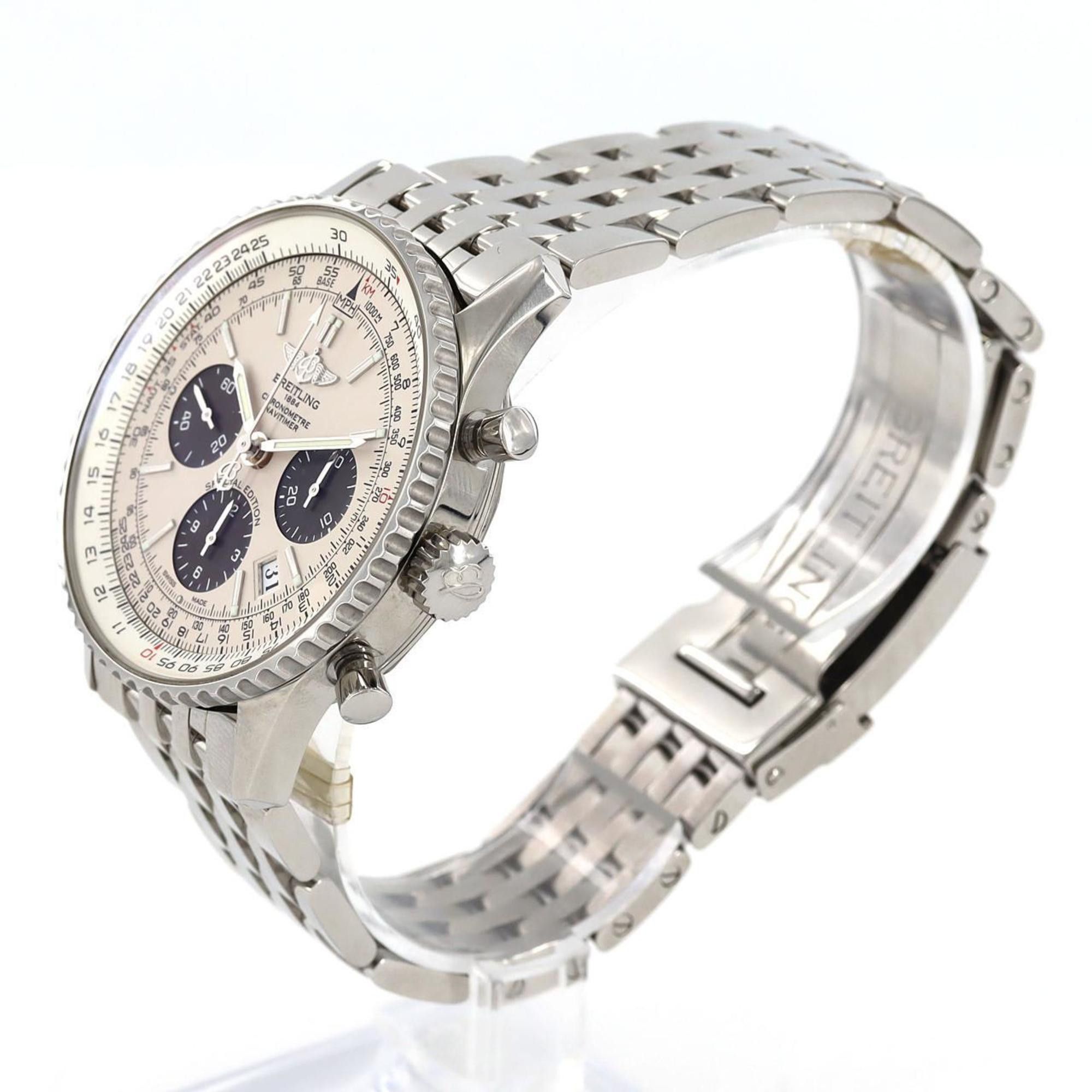 Breitling Breitling Navitimer 01 Silver Grey JAPAN LIMITED AB0120 A022G26NP SS Wristwatch Automatic Size ONE SIZE - 2 Thumbnail
