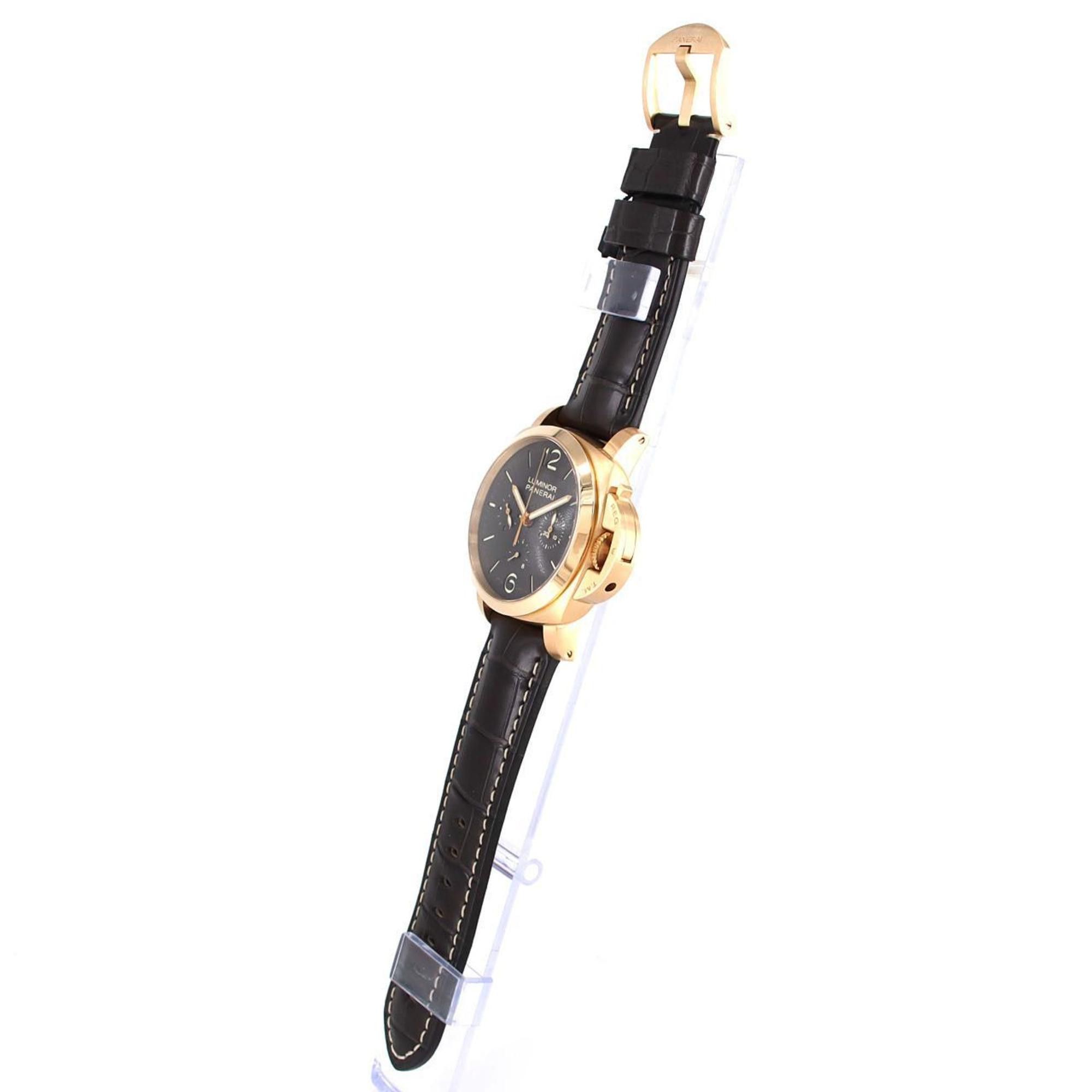 Panerai Panerai Luminor 1950 8DAYS Chronograph Monopulsante PAM00344 PG/RG Wristwatch Hand-wound Size ONE SIZE - 2 Thumbnail