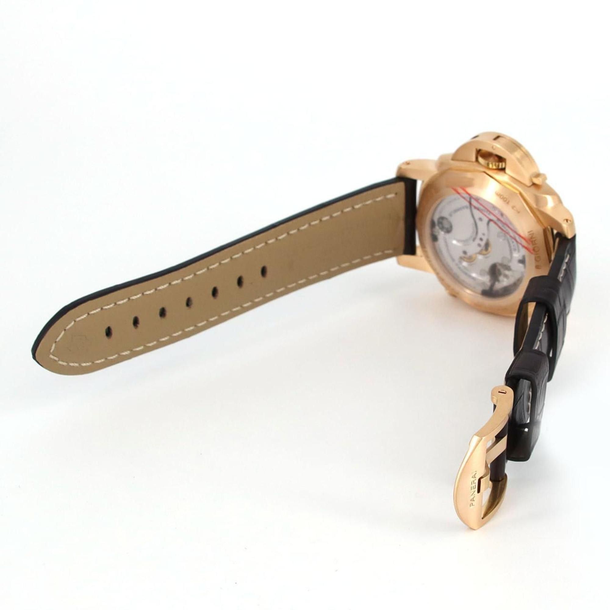Panerai Panerai Luminor 1950 8DAYS Chronograph Monopulsante PAM00344 PG/RG Wristwatch Hand-wound Size ONE SIZE - 6 Thumbnail