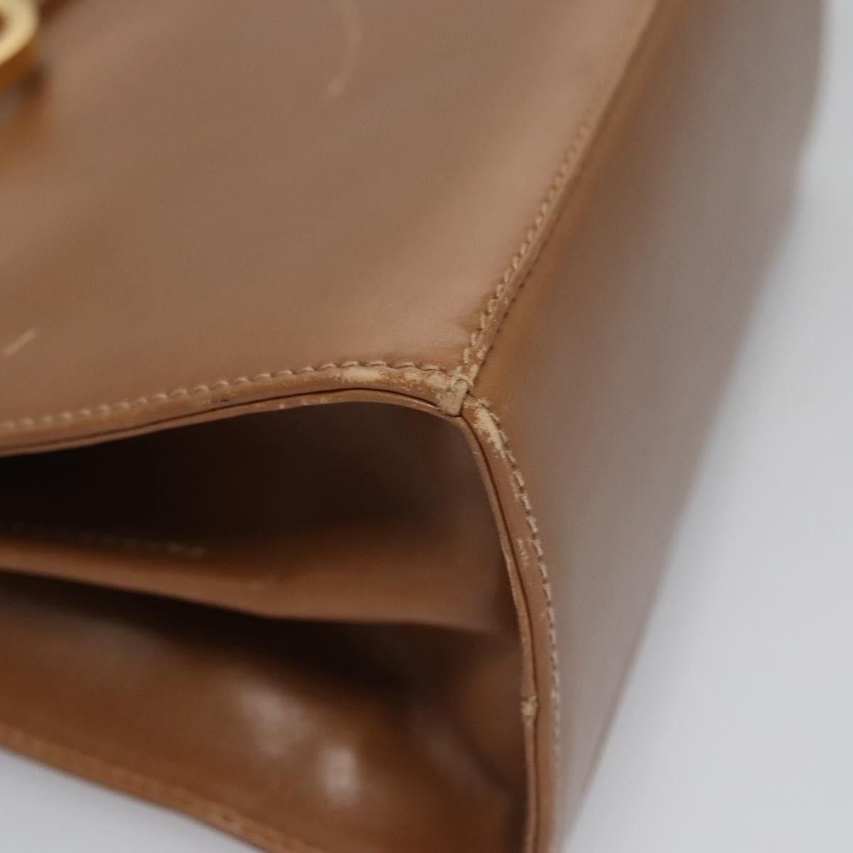 Salvatore Ferragamo Gancini Brown Leather Handbag (Pre-Owned) Size ONE SIZE - 6 Thumbnail