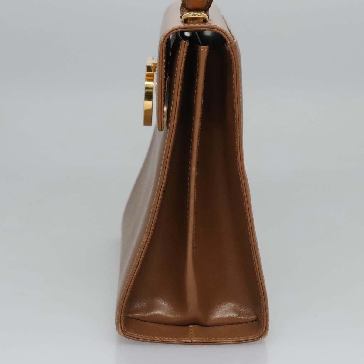 Salvatore Ferragamo Gancini Brown Leather Handbag (Pre-Owned) Size ONE SIZE - 3 Thumbnail