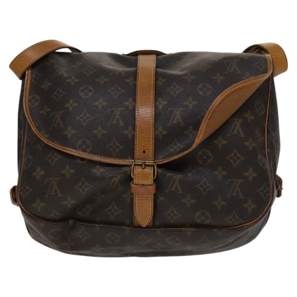 Louis Vuitton Saumur 35 Brown Canvas Shoulder Bag (Pre-Owned) Size ONE SIZE - 2 Thumbnail