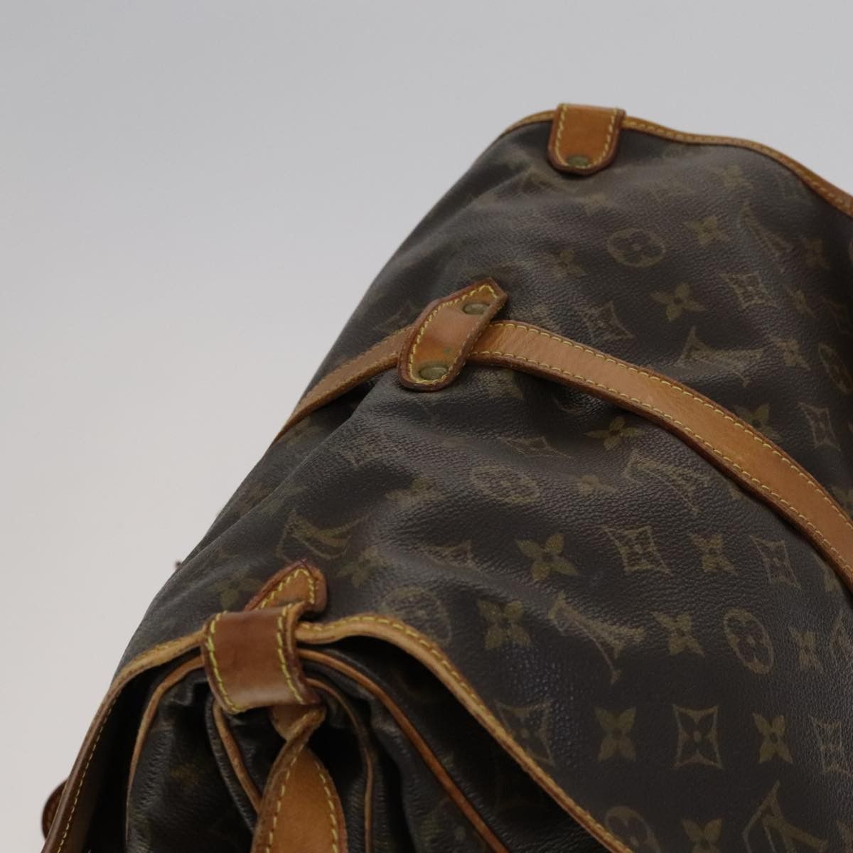 Louis Vuitton Saumur 35 Brown Canvas Shoulder Bag (Pre-Owned) Size ONE SIZE - 5 Thumbnail