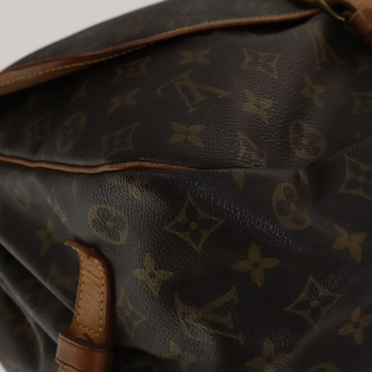 Louis Vuitton Saumur 35 Brown Canvas Shoulder Bag (Pre-Owned) Size ONE SIZE - 12 Thumbnail