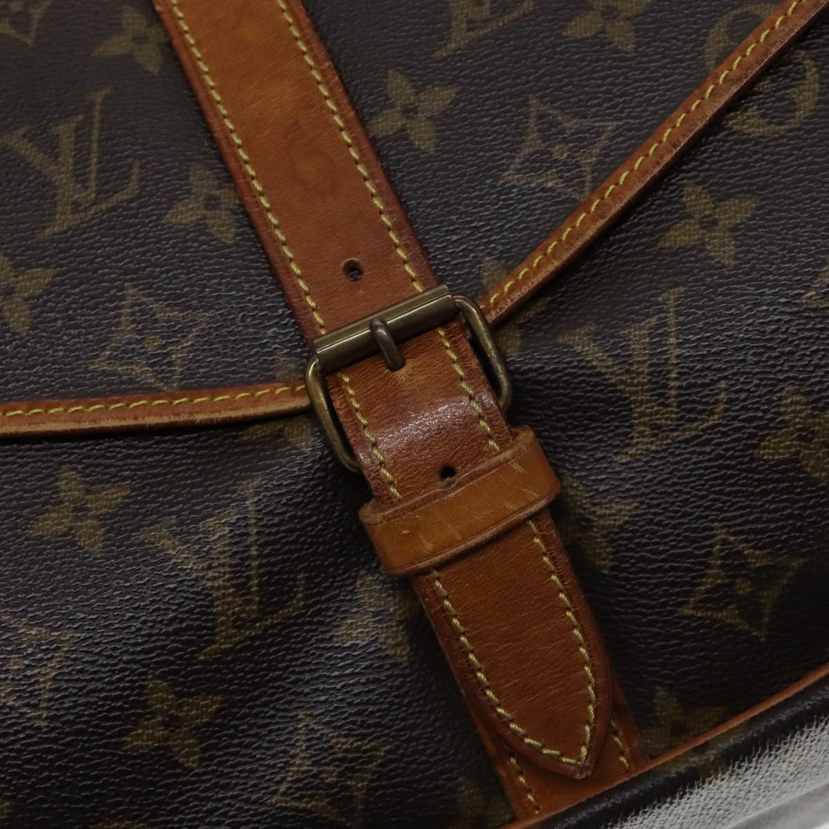 Louis Vuitton Saumur 35 Brown Canvas Shoulder Bag (Pre-Owned) Size ONE SIZE - 16 Thumbnail
