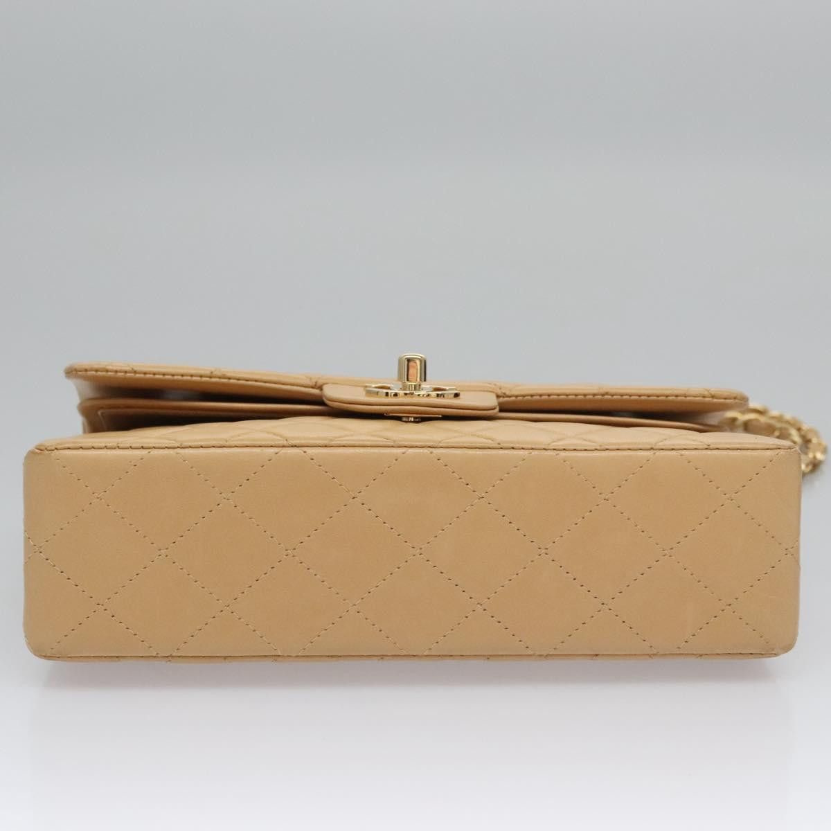 Chanel Double Flap Beige Leather Shoulder Bag (Pre-Owned) Size ONE SIZE - 10 Thumbnail